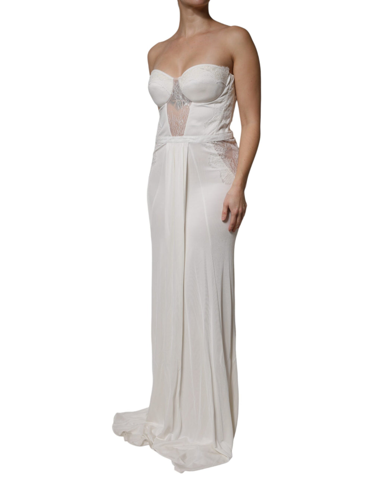 Elisabetta Franchi White Mermaid Gown - Exquisite Luxury Design