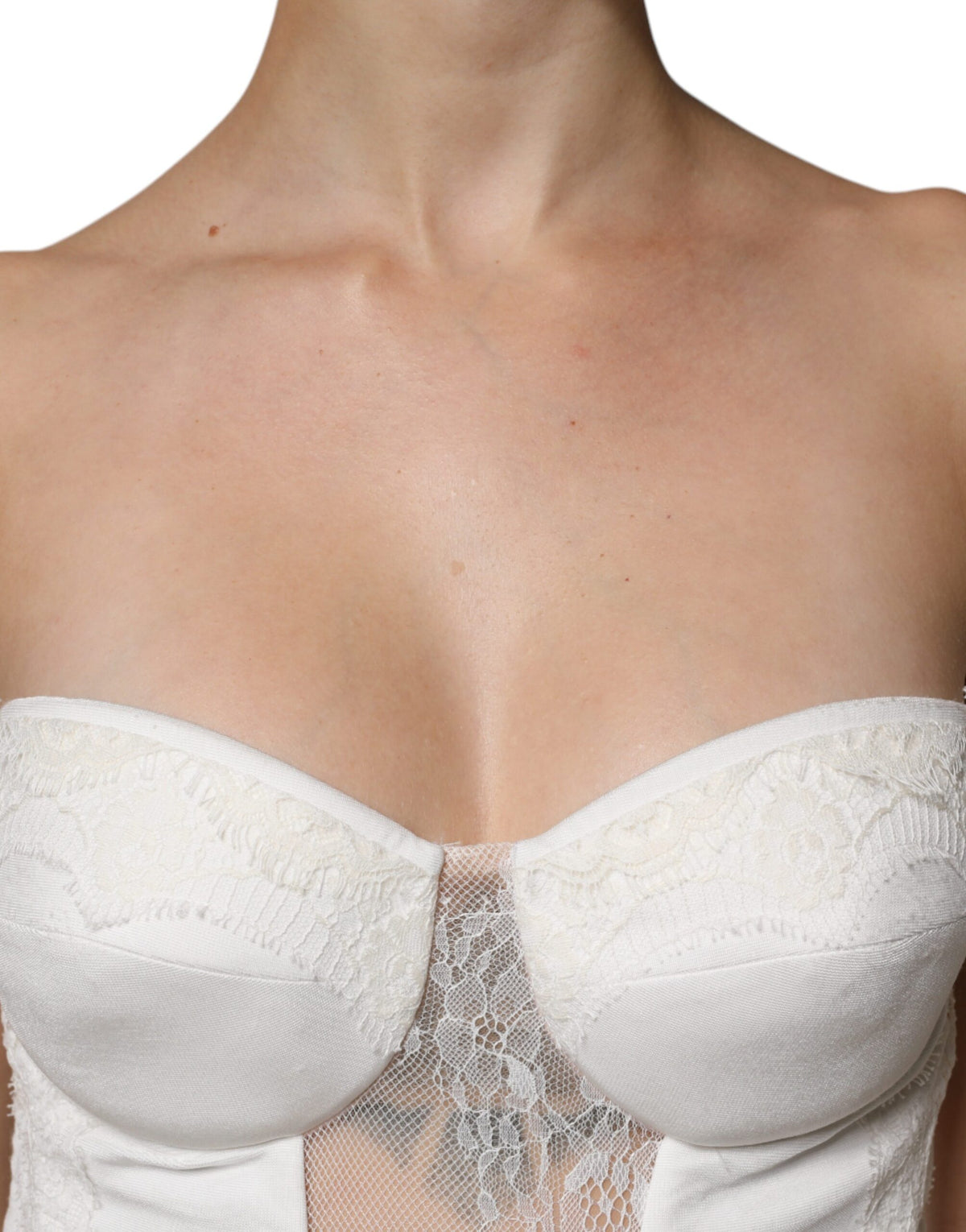 Elisabetta Franchi White Strapless Mermaid Gown - Exquisite Luxury