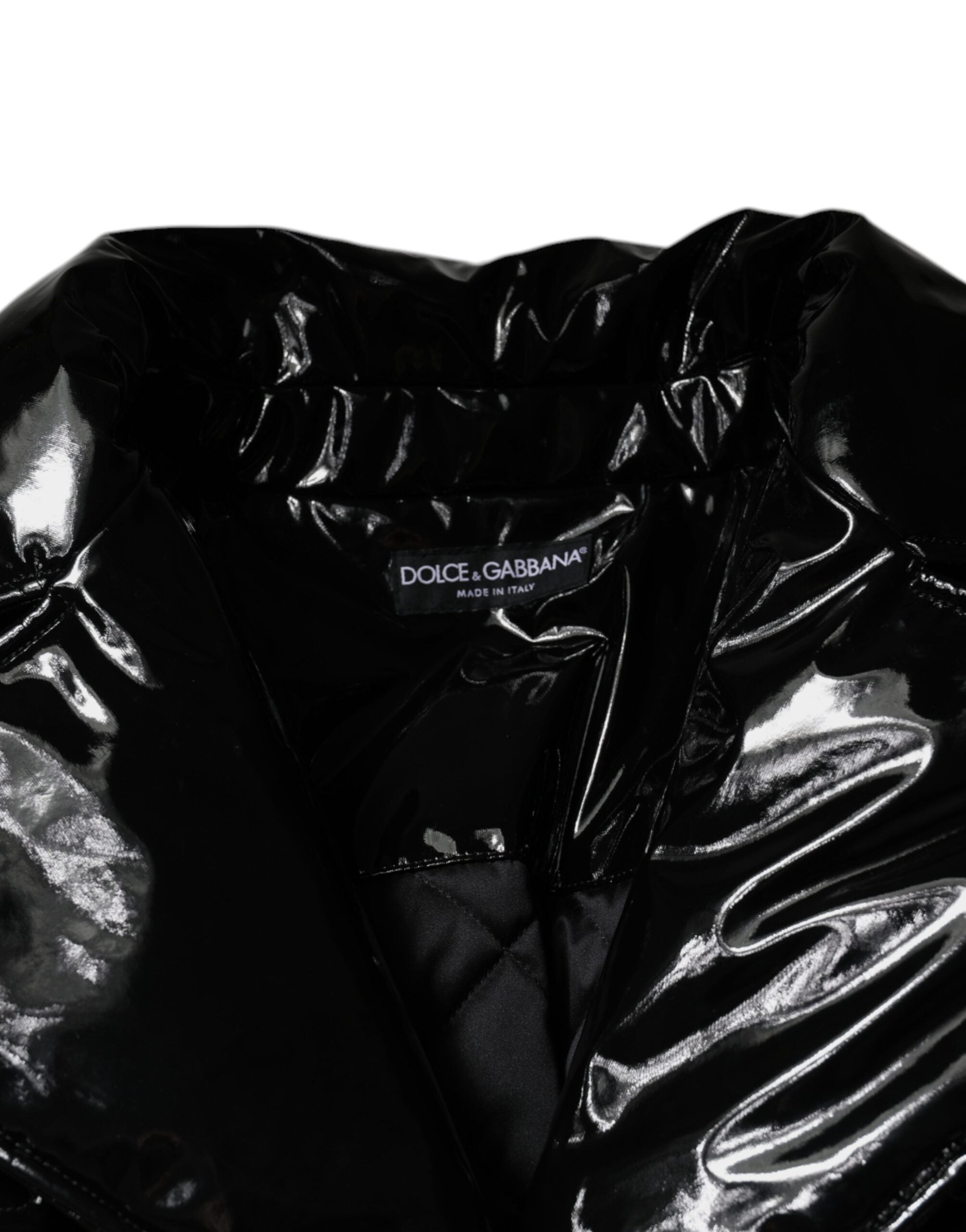 Indulge in the exquisite Dolce & Gabbana Black Polyester Button Down Blouson Jacket, a symbol of Italian craftsmanship and timeless elegance, perfect for any sophisticated wardrobe.