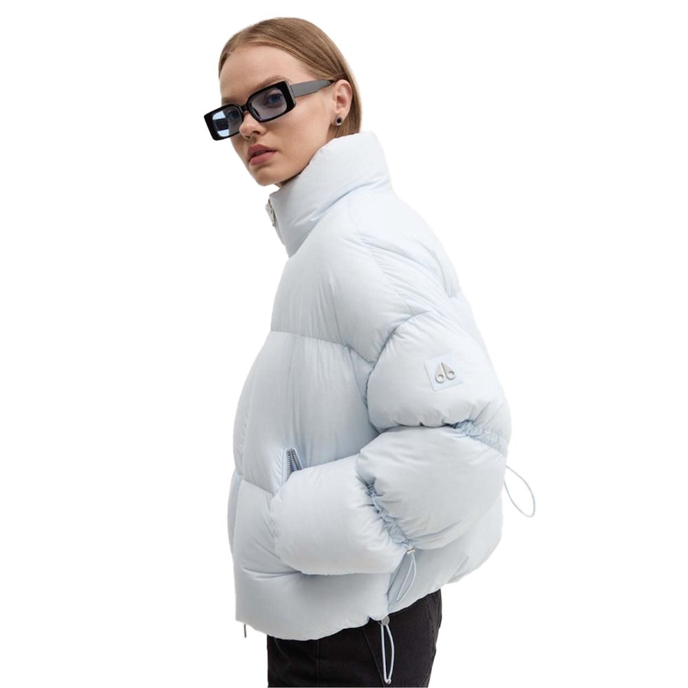 Moose Knuckles Light Blue Nylon Women Jacket