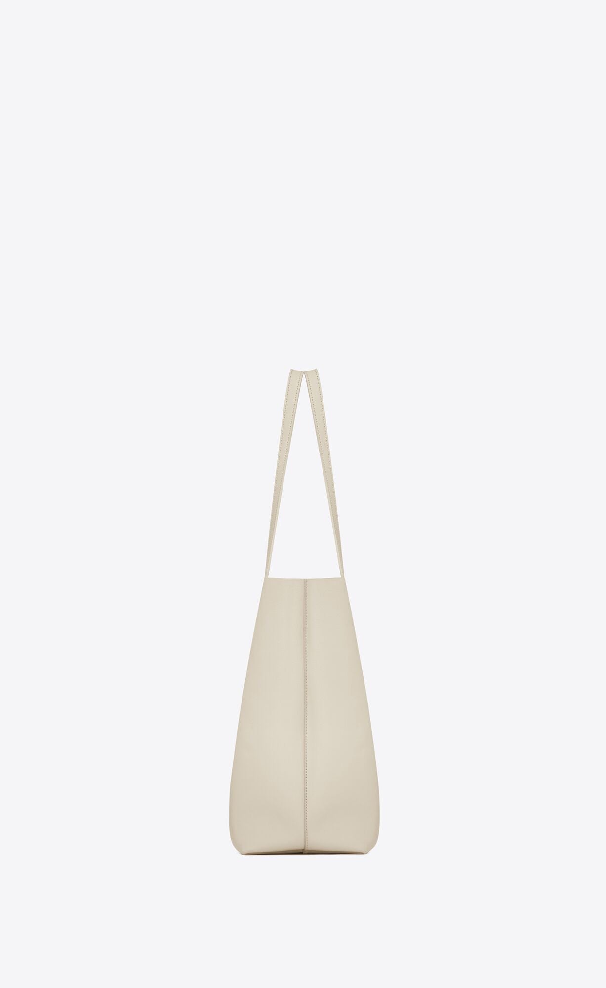 Saint Laurent White Calf Leather Tote Shoulder Bag - DEA STILOSA MILANO