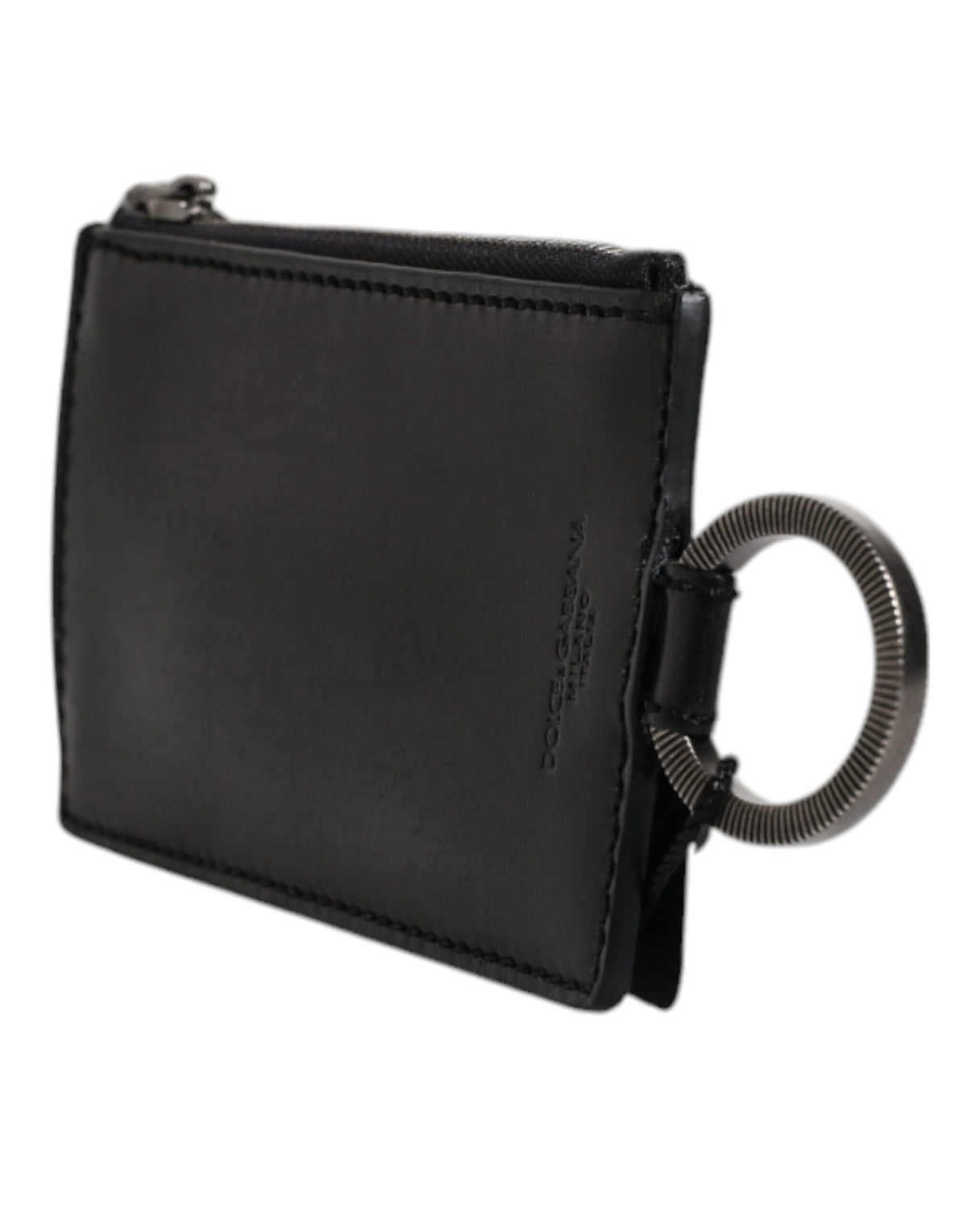 Discover the Dolce & Gabbana Black Horse Leather Lanyard Card Holder Wallet, a symbol of exquisite craftsmanship and timeless elegance, perfect for the discerning individual.