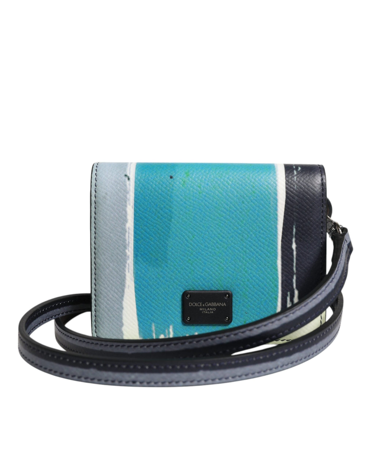 Indulge in the exquisite allure of Dolce & Gabbana's Multicolor Leather DG Logo Bifold Card Holder, where luxurious calf leather meets timeless elegance, perfect for the discerning individual.