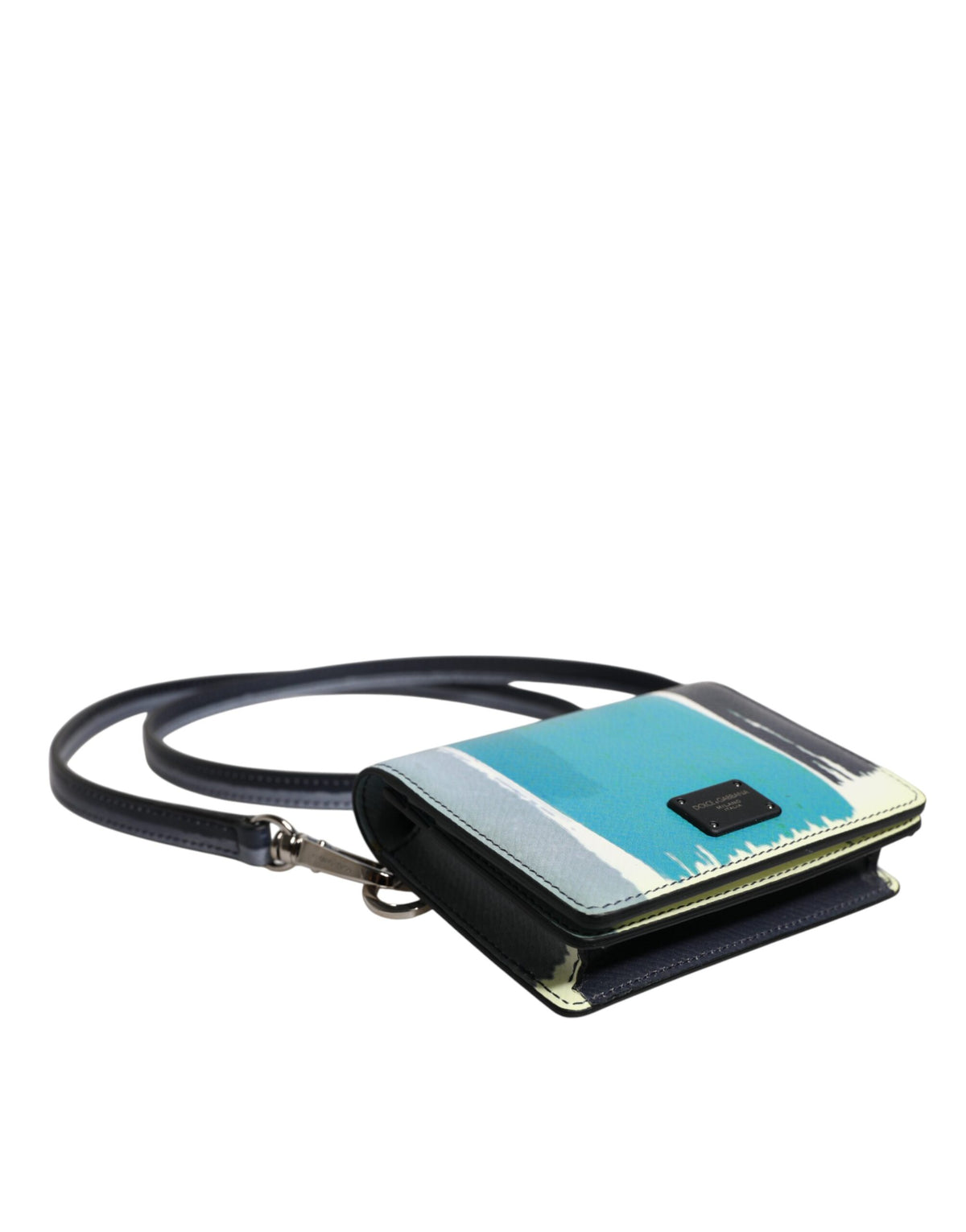Elevate your style with the Dolce & Gabbana Multicolor Leather DG Logo Bifold Card Holder, a masterpiece of Italian craftsmanship that embodies luxury and individuality.