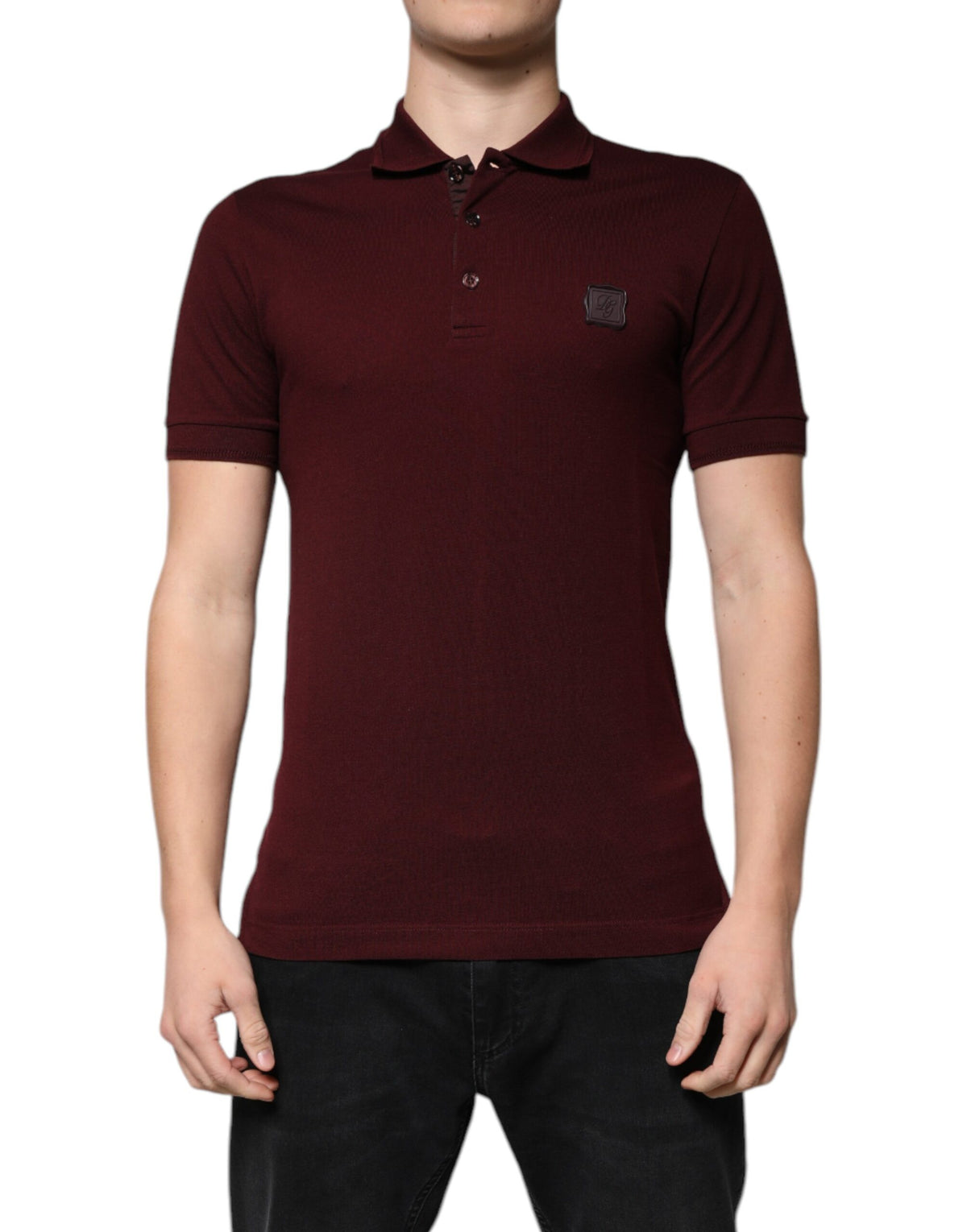 Elevate your wardrobe with the Dolce & Gabbana Maroon Collared Short Sleeves Polo T-shirt, crafted from premium materials for timeless sophistication and effortless allure.