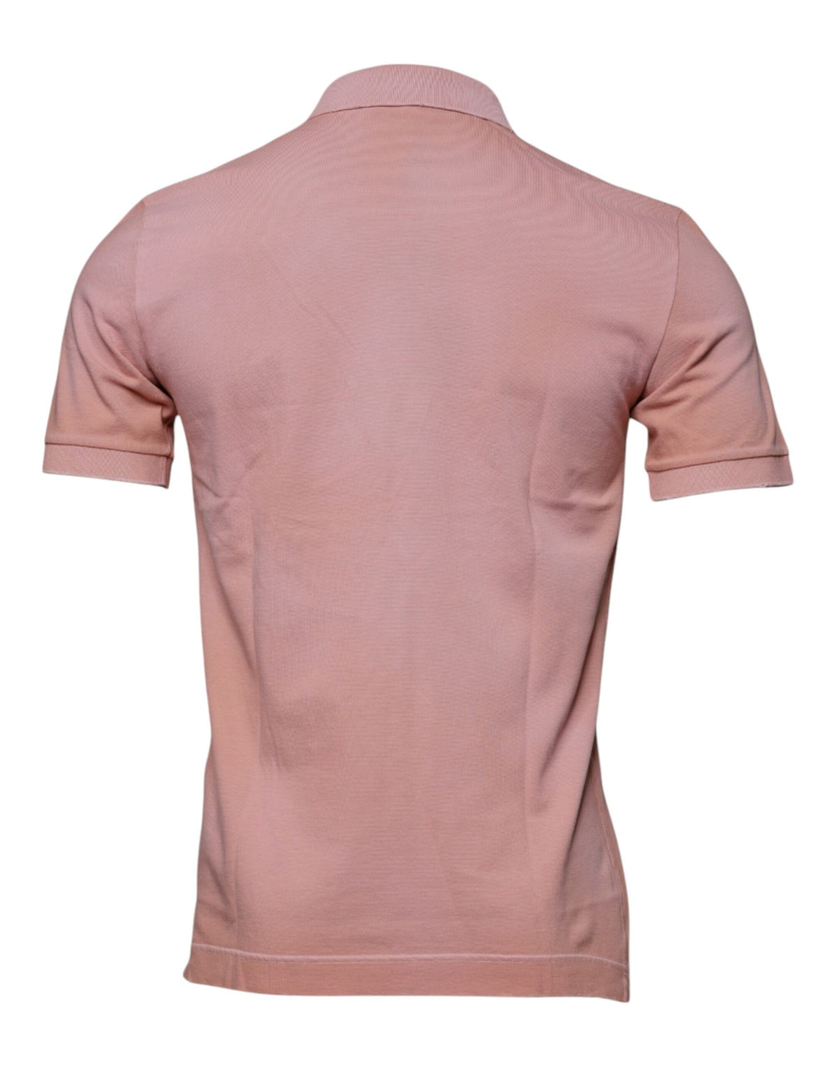 Experience the allure of Dolce & Gabbana's Pink Crown Collared Polo T-shirt, a masterpiece of Italian craftsmanship in 100% cotton, embodying luxury and elegance.