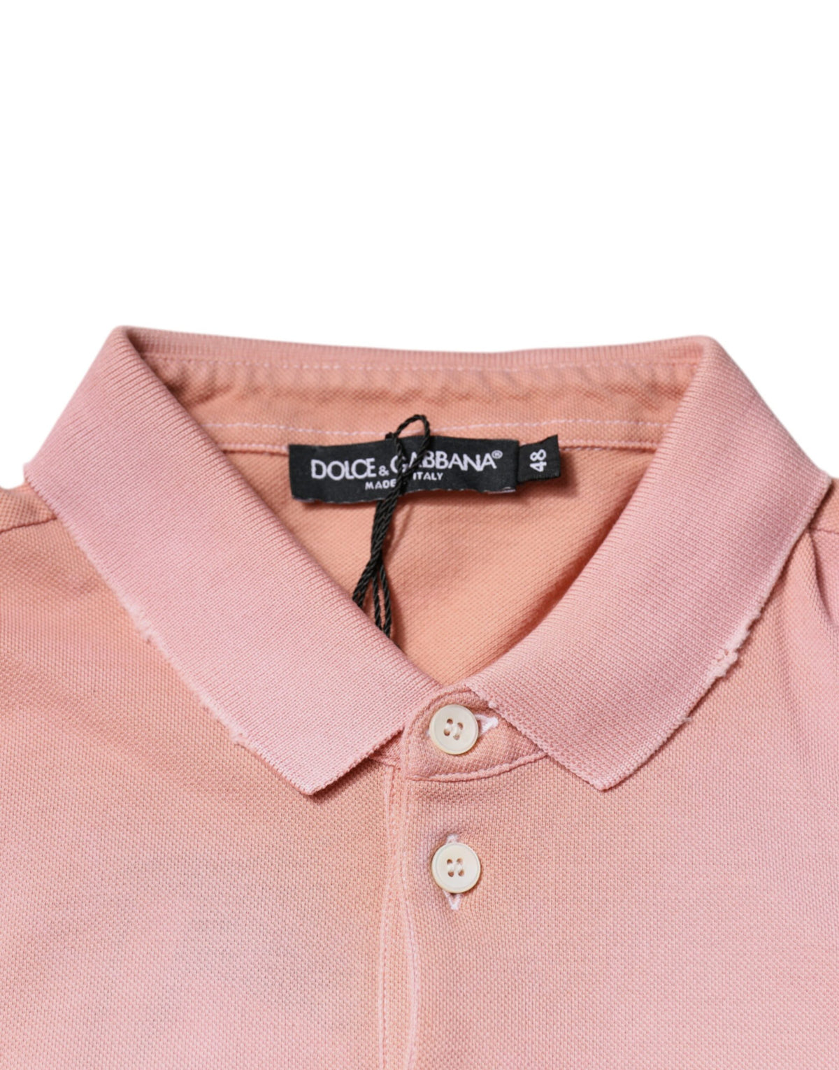 Elevate your wardrobe with the Dolce & Gabbana Pink Crown Collared Polo T-shirt, a luxurious blend of Italian craftsmanship and refined elegance in 100% cotton.