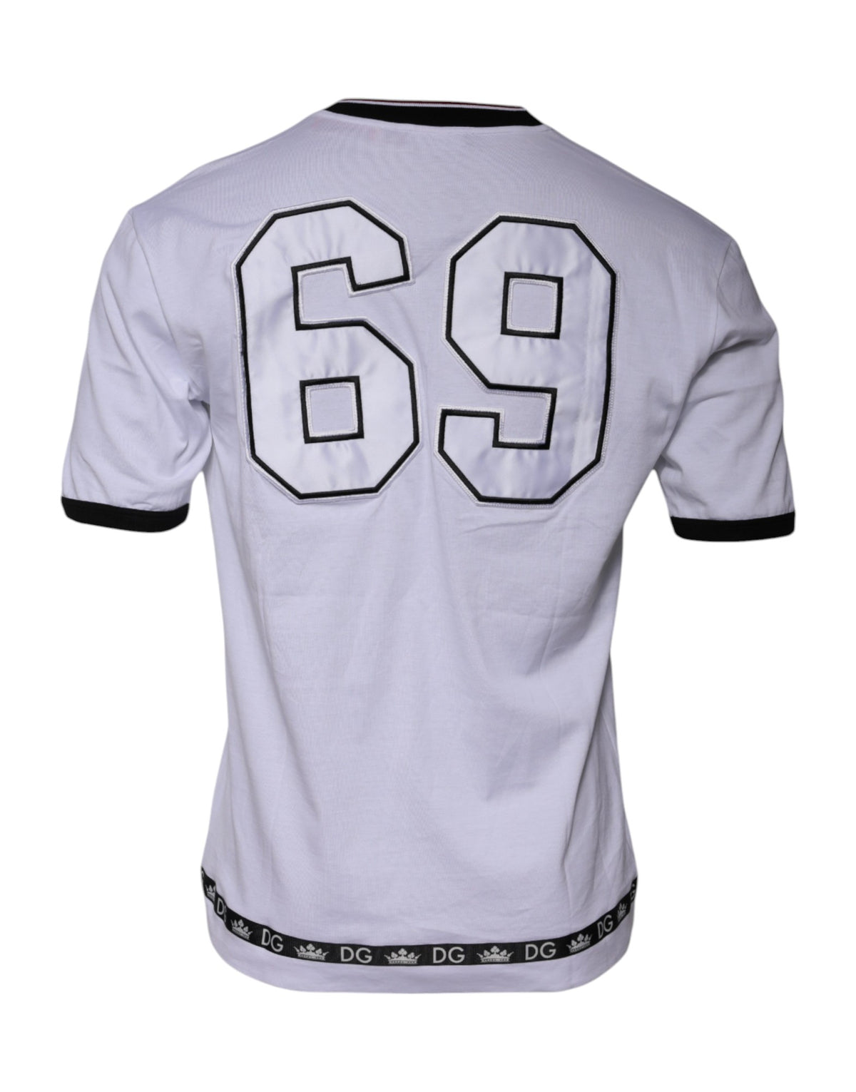 Dolce & Gabbana White Jersey Crew Neck T-shirt - Exquisite Luxury