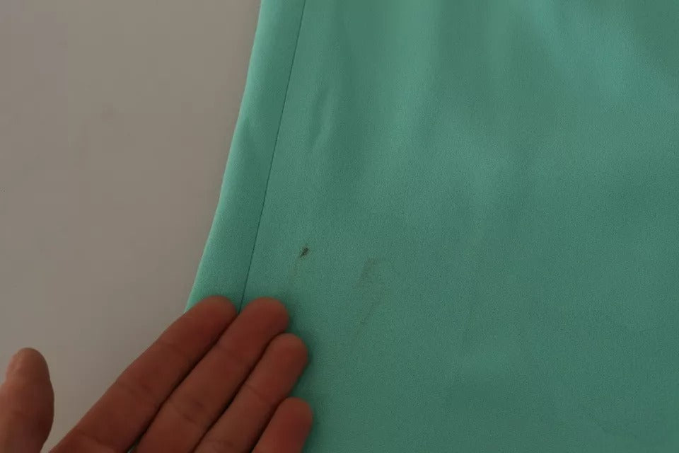 Dolce & Gabbana Mint Green Pencil Midi Skirt - Timeless Elegance