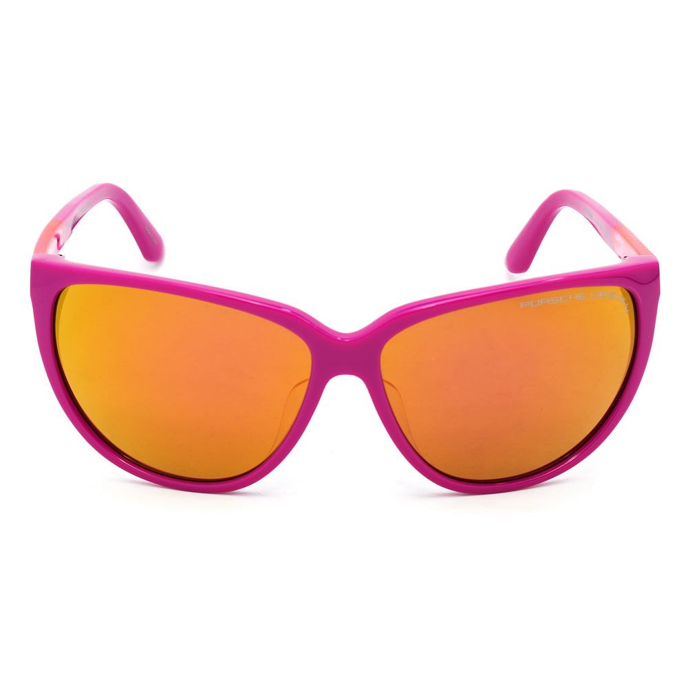 Elevate your style with Porsche Multicolor Acetate Sunglasses, a masterpiece of Italian craftsmanship in striking pink and gold, embodying luxury and sophistication.