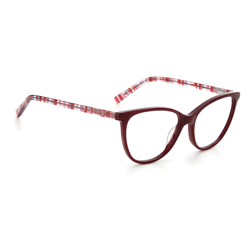 Elevate your elegance with M Missoni Red Acetate Glasses, a timeless accessory from the Women Collection, blending exquisite craftsmanship with bold sophistication.