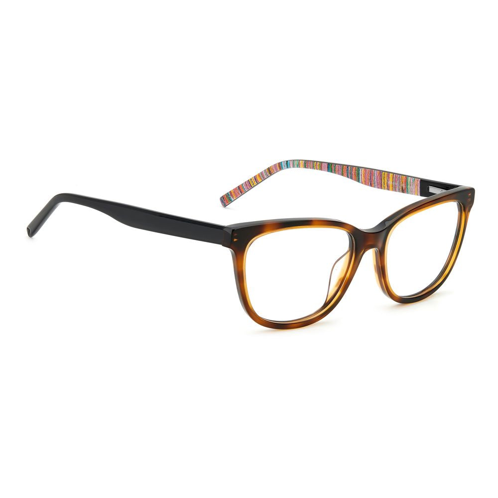 Discover the M Missoni Brown Acetate Glasses, where exquisite craftsmanship meets timeless elegance, perfect for elevating your sophisticated style.