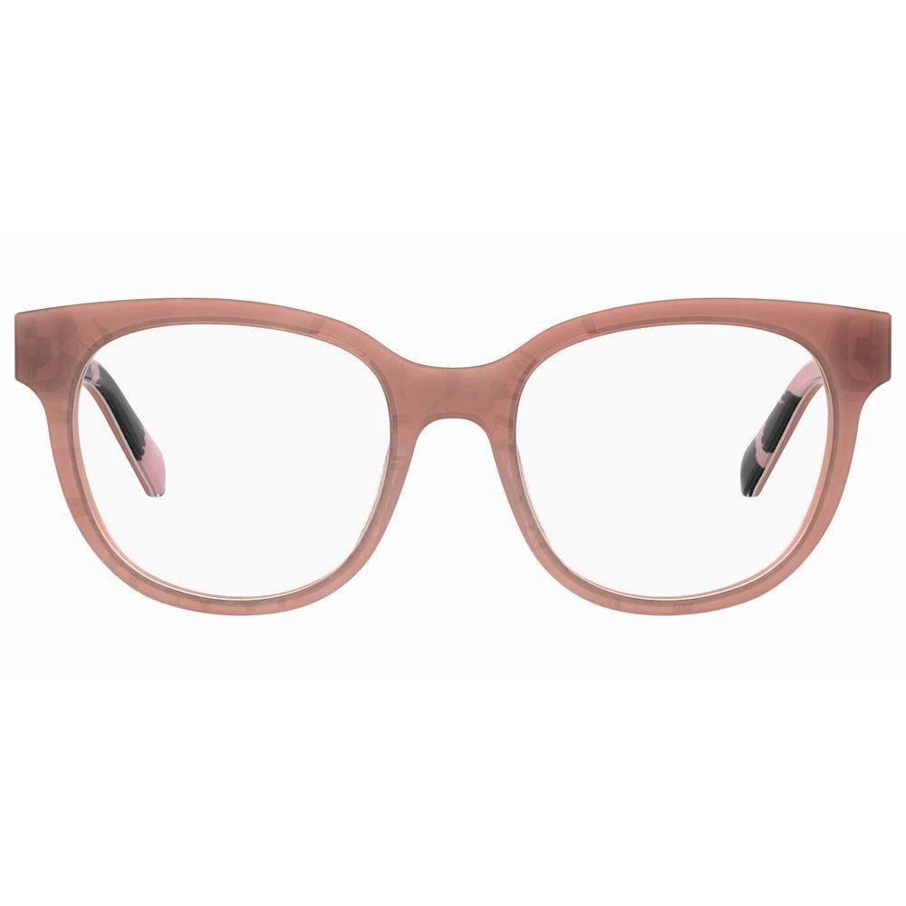Indulge in the exquisite Love Moschino Orange Acetate Glasses, where premium craftsmanship meets vibrant elegance, perfect for elevating any sophisticated ensemble.