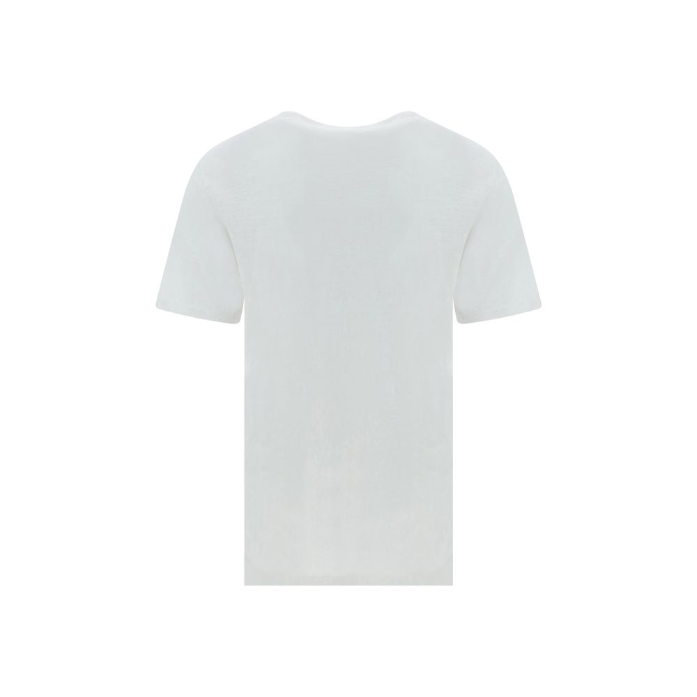 Discover the Isabel Marant Étoile White Linen T-Shirt, a masterpiece of effortless elegance crafted from 100% linen, embodying luxury and sophistication for the discerning wardrobe.