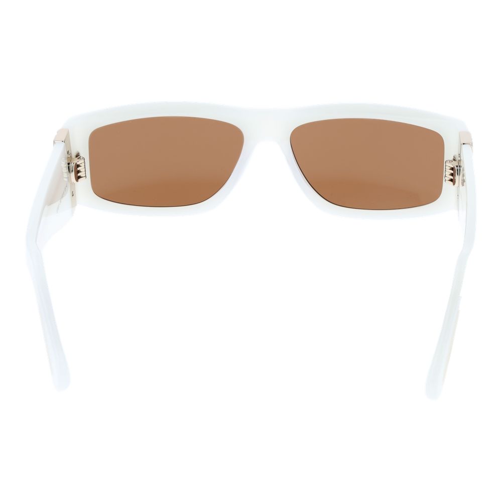 Indulge in the exquisite GCDS White Acetate Sunglasses, where premium craftsmanship meets modern elegance, offering unparalleled UVA and UVB protection for the discerning eye.