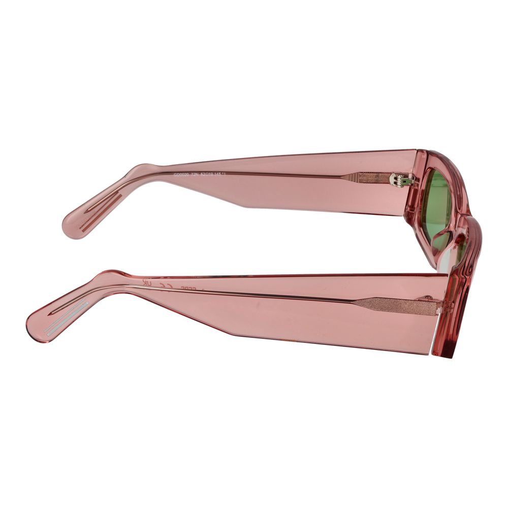 Indulge in the GCDS Pink Acetate Sunglasses, where exquisite craftsmanship meets modern elegance, offering timeless allure and superior UVA & UVB protection for the discerning individual.