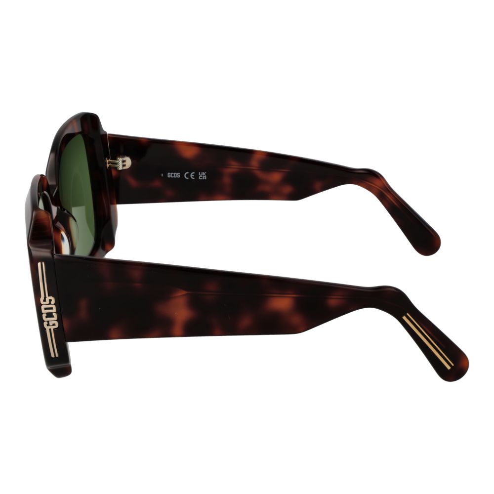 GCDS Brown Plastic Sunglasses - Timeless Elegance Redefined