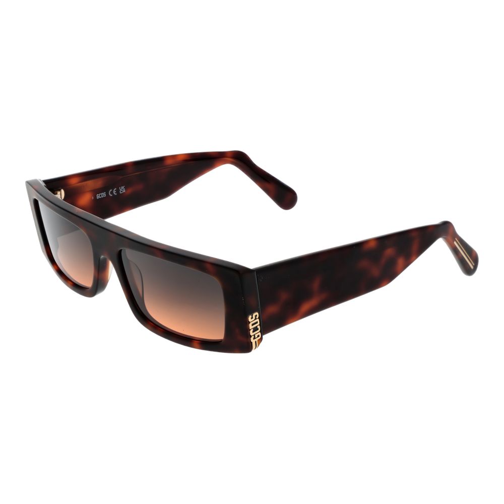 Elevate your style with GCDS Brown Acetate Sunglasses, expertly crafted for unisex elegance, featuring luxurious acetate frames and gradient lenses for timeless sophistication.