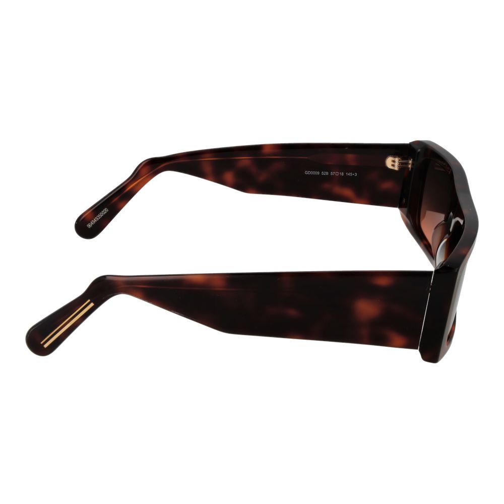 Elevate your style with GCDS Brown Acetate Sunglasses, expertly crafted for unisex elegance, offering 100% UV protection and timeless sophistication.
