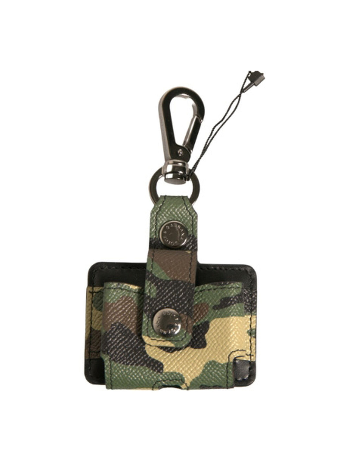 Indulge in the Dolce & Gabbana Multicolor Camouflage Leather Airpods Case, a masterpiece of Italian craftsmanship that elevates your everyday elegance with bold sophistication.
