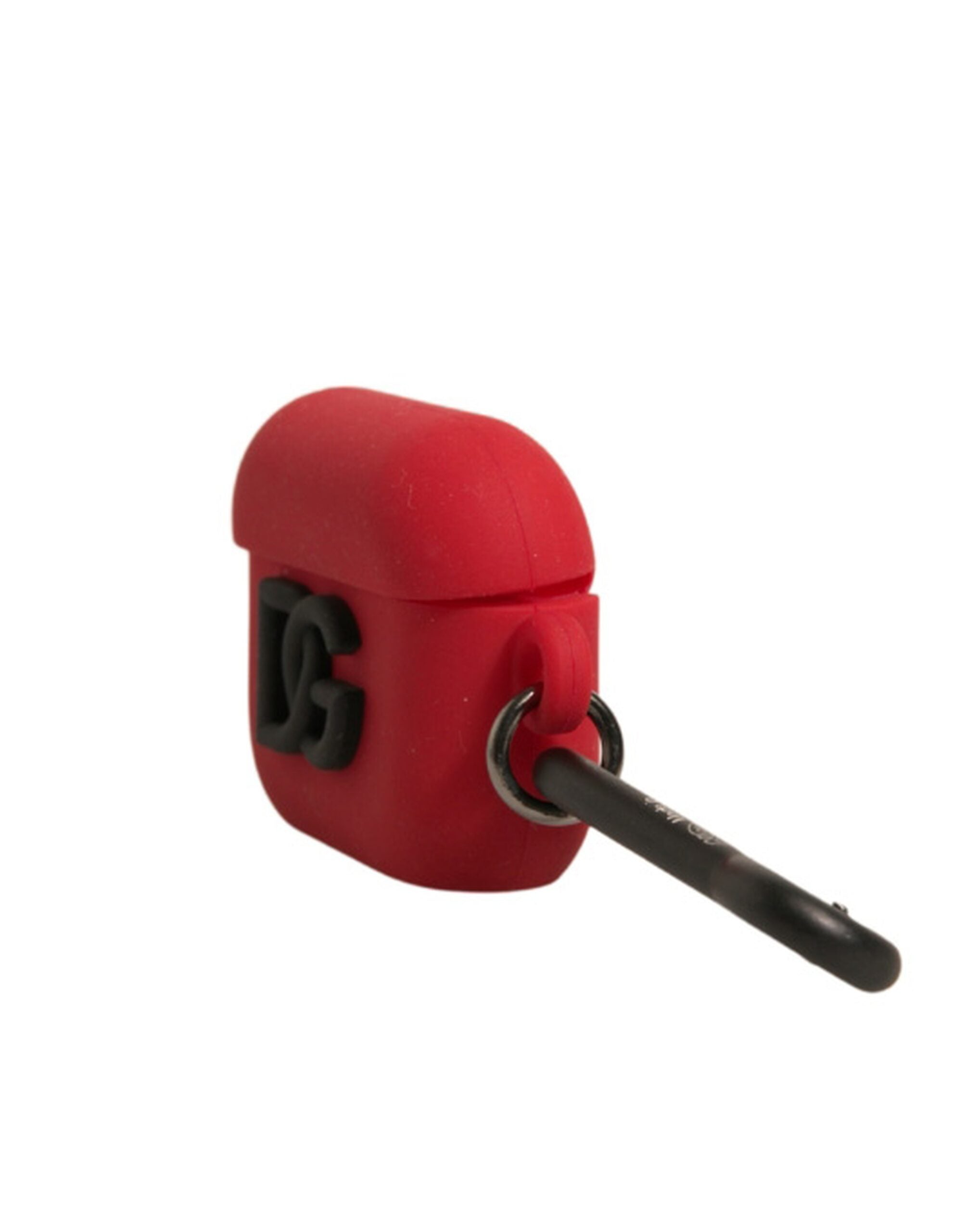 Discover the Dolce & Gabbana Red Silicone Rubber Airpods Case, a masterpiece of Italian craftsmanship that elevates your tech with luxurious style and bold elegance.