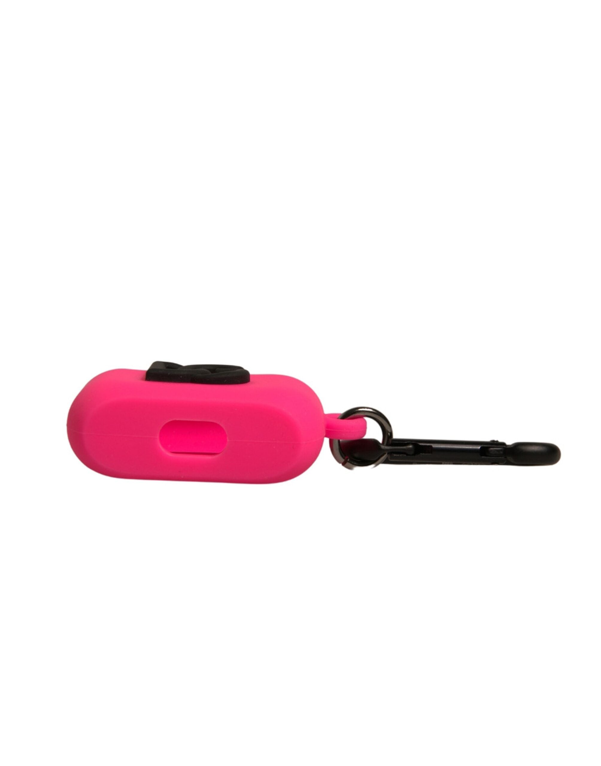 Elevate your style with the Dolce & Gabbana Pink Silicone Rubber Airpods Case, a luxurious blend of Italian craftsmanship and modern sophistication, perfect for discerning tastes.