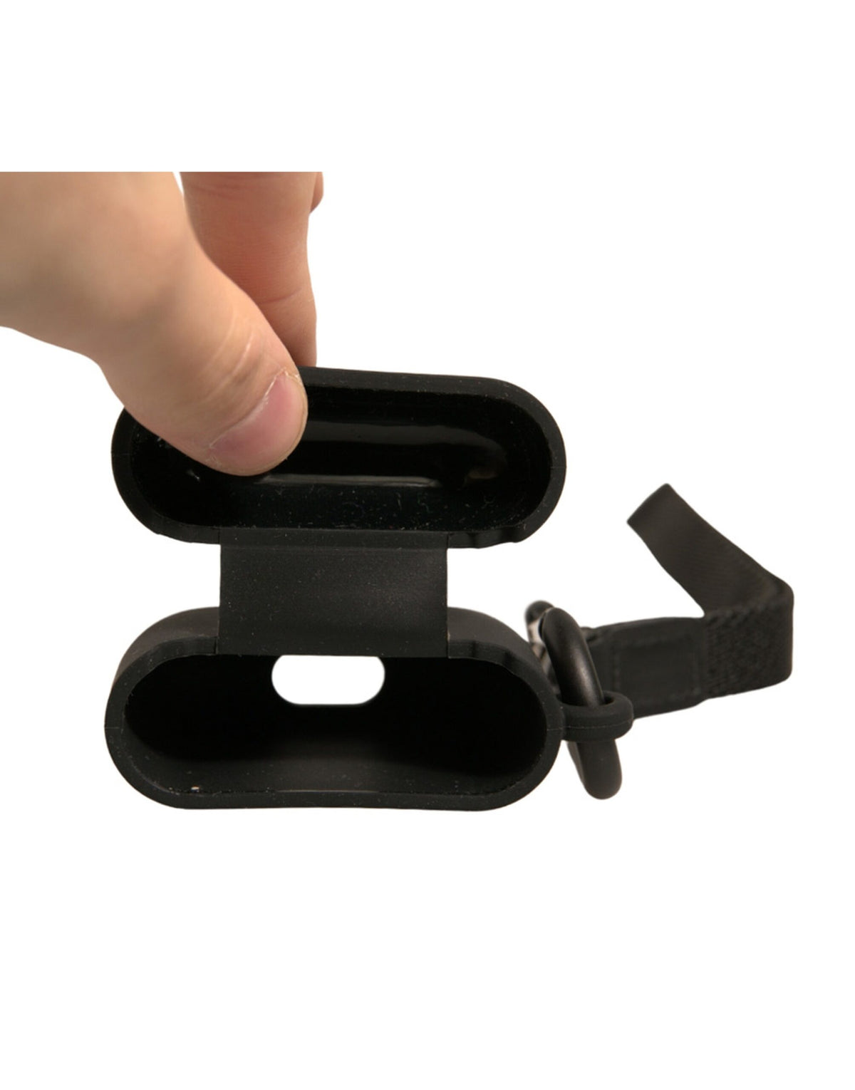 Elevate your accessory game with the Dolce & Gabbana Black Silicone Rubber Airpods Case, a fusion of exquisite craftsmanship and timeless elegance, perfect for the discerning individual.