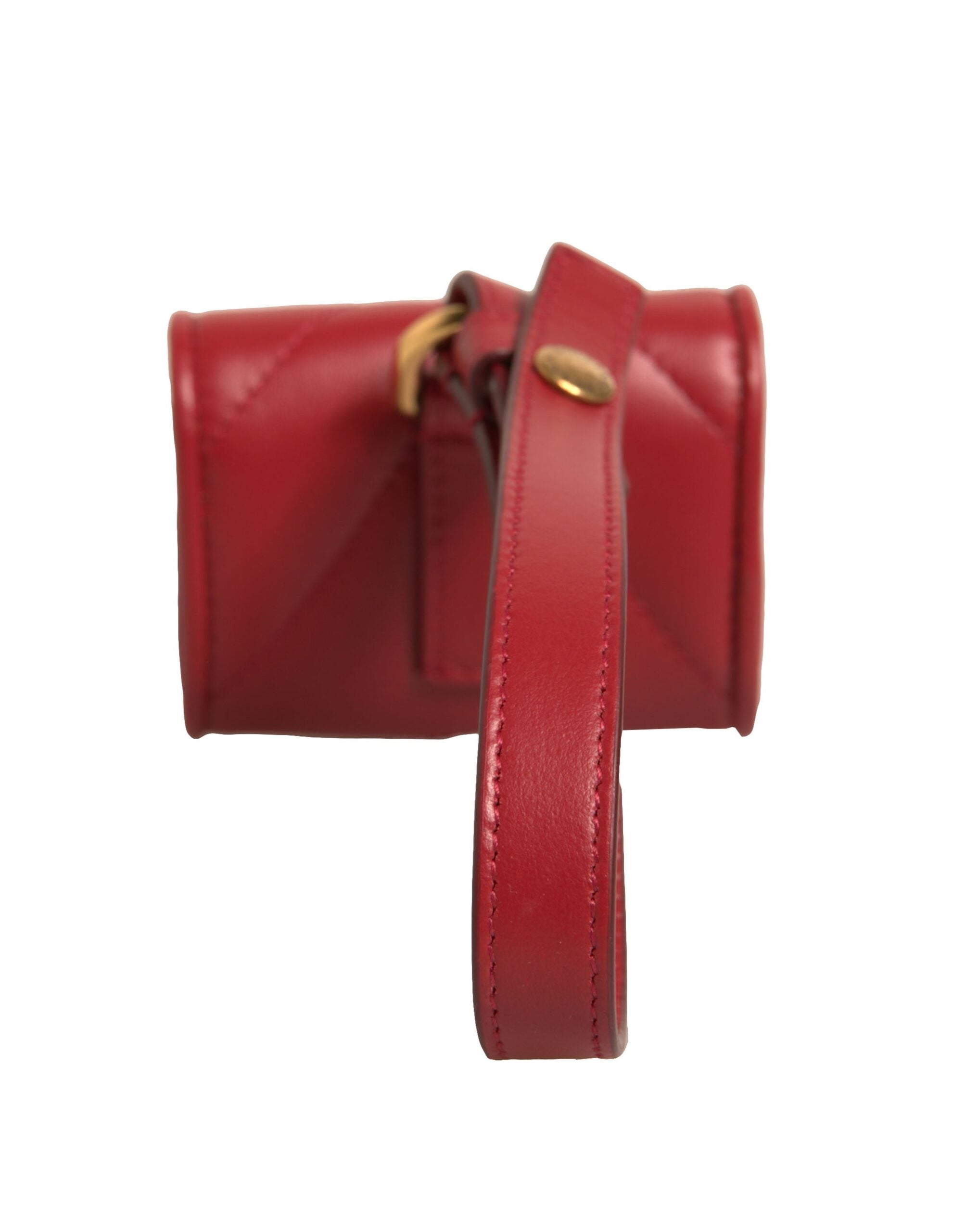 Elevate your style with the Dolce & Gabbana Black Leather Devotion Heart Strap Airpod Case, a luxurious blend of exquisite craftsmanship and bold design, perfect for the discerning individual.