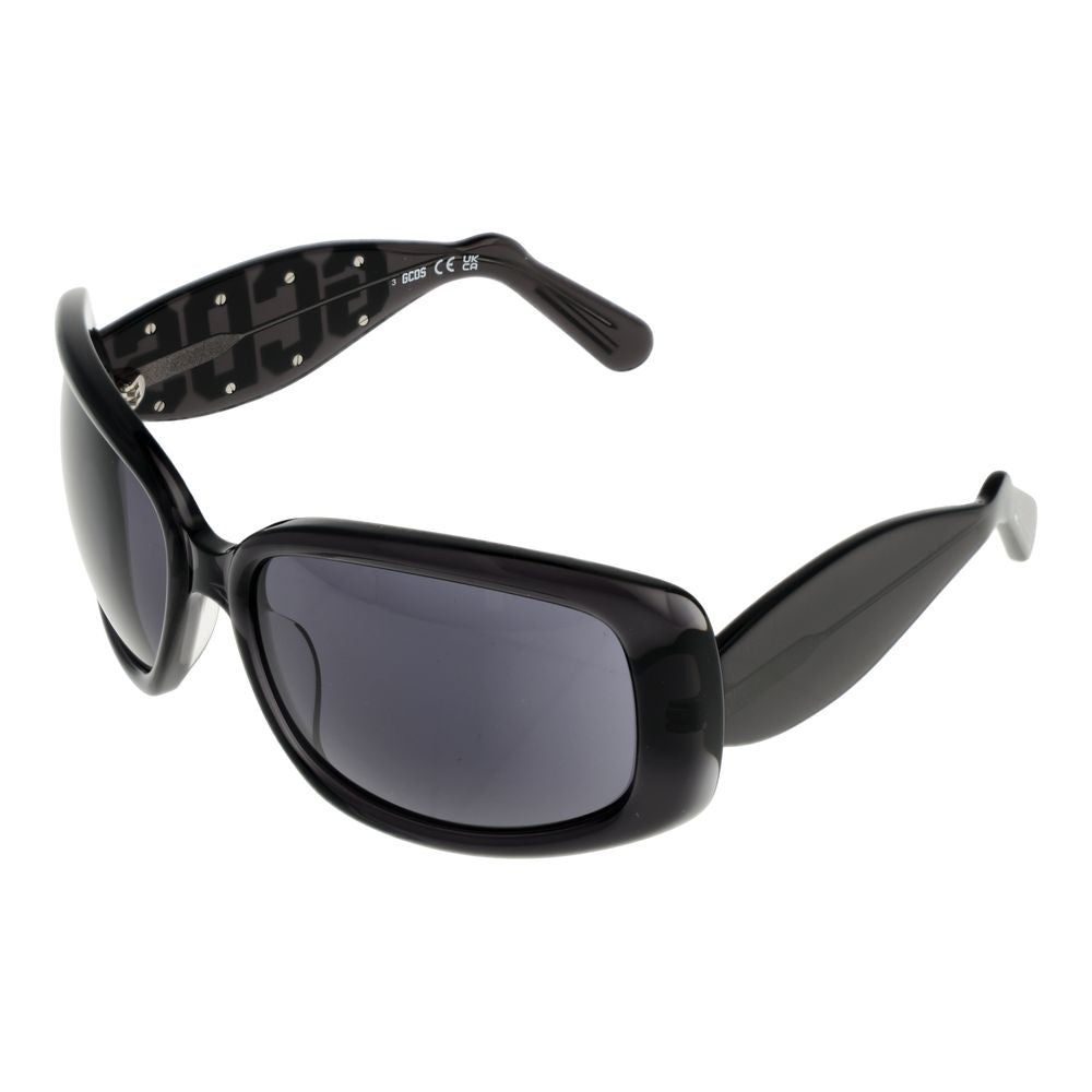 GCDS Black Acetate Sunglasses - Luxurious Butterfly Design