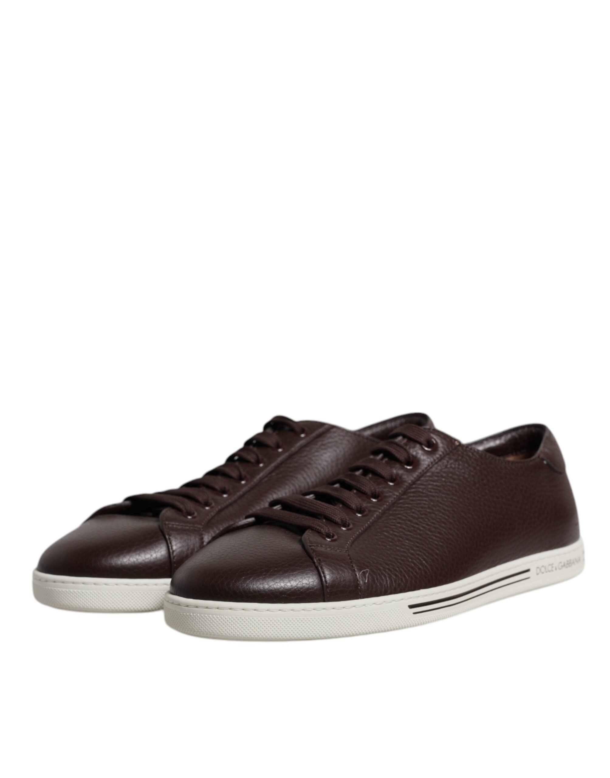 Dolce & Gabbana Brown Low Top Men Saint Tropez Sneakers Shoes