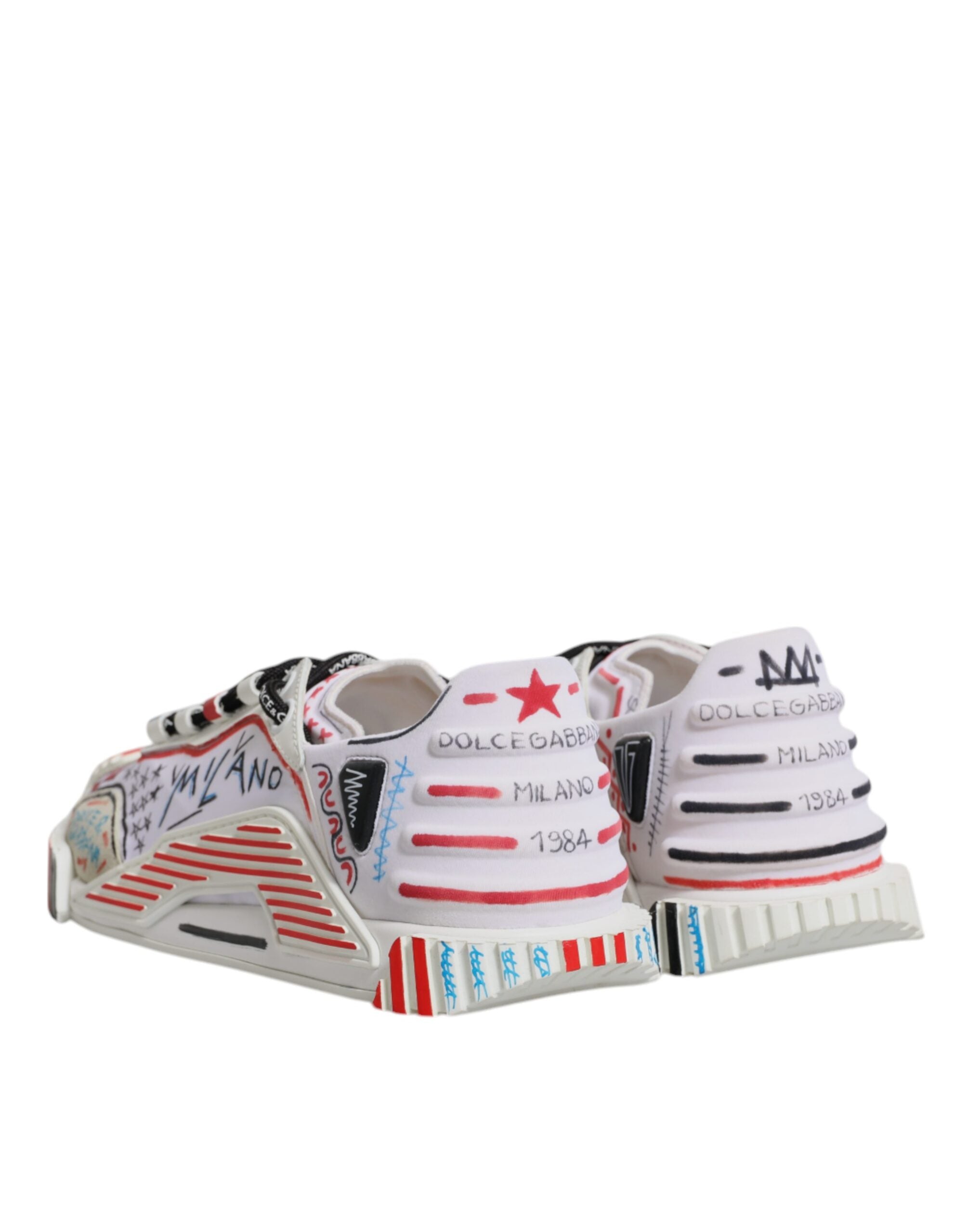 Dolce & Gabbana Multicolor Suede Fabric NS1 Sneakers Shoes