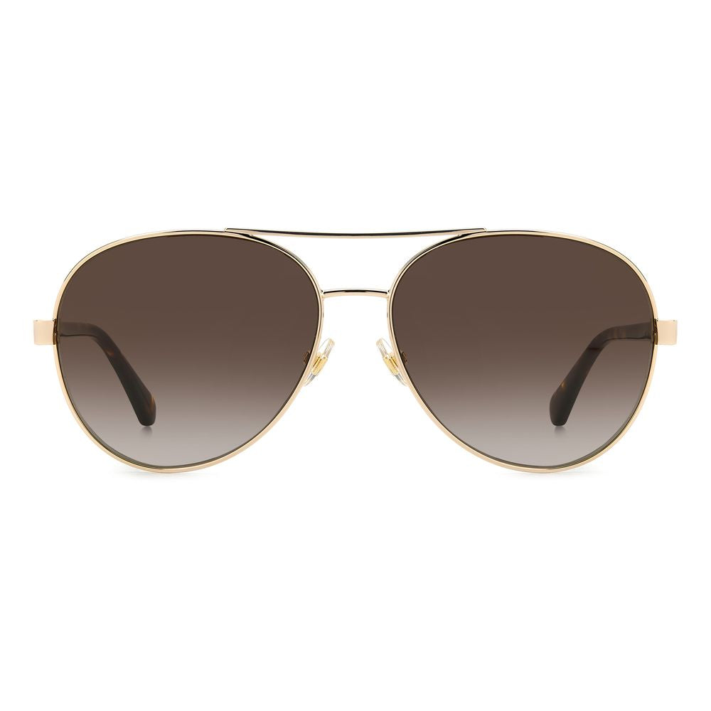 Elevate your style with Kate Spade Gold Metal Sunglasses, where exquisite craftsmanship meets timeless elegance, perfect for the discerning individual who embodies luxury.