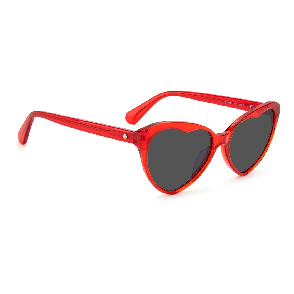 Indulge in the exquisite allure of Kate Spade Red Acetate Sunglasses, where bold elegance meets impeccable craftsmanship, perfect for elevating your sophisticated style.