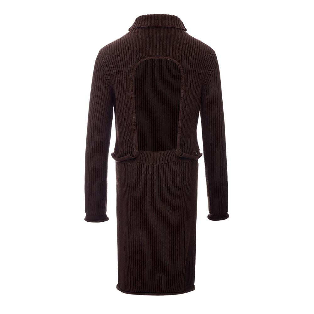 Bottega Veneta Brown Viscose Casual Dress – Artisanal Luxury