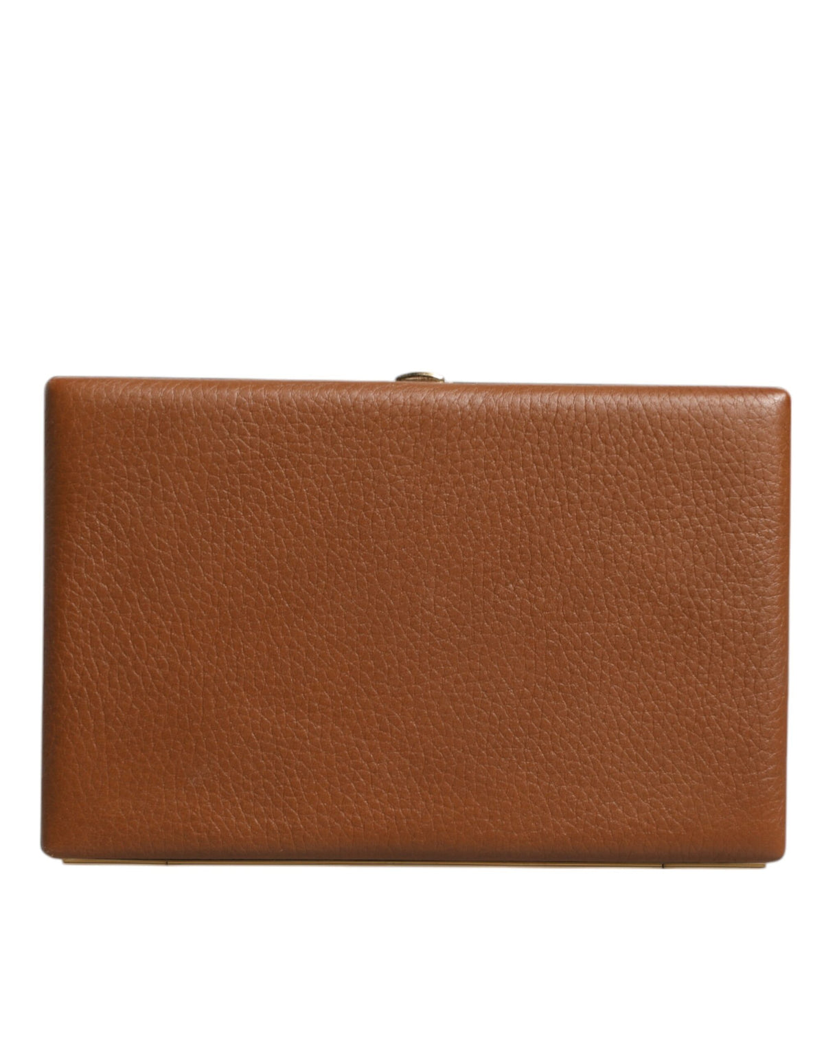 Discover the Dolce & Gabbana Brown Leather Clutch, an embodiment of artisanal luxury and sophistication, perfect for elevating any elegant ensemble.