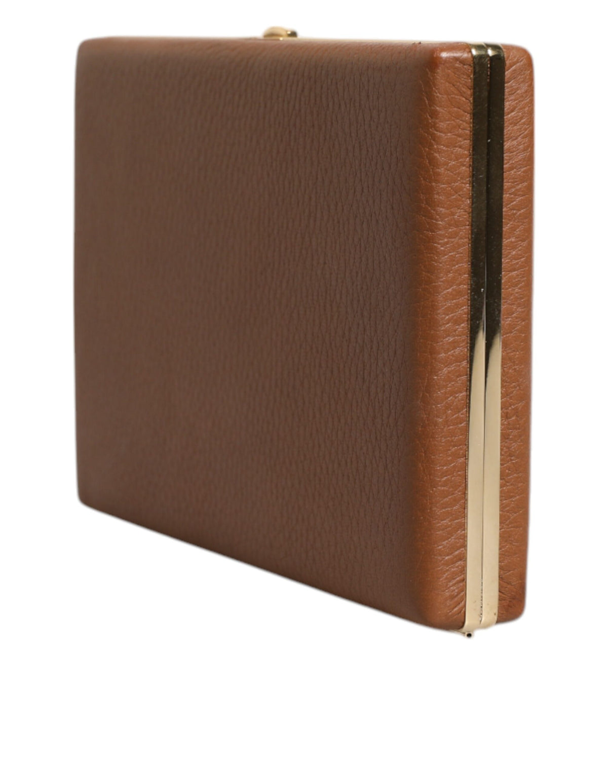 Discover the Dolce & Gabbana Brown Leather Clutch, a masterpiece of Italian craftsmanship that embodies elegance and sophistication for every occasion.