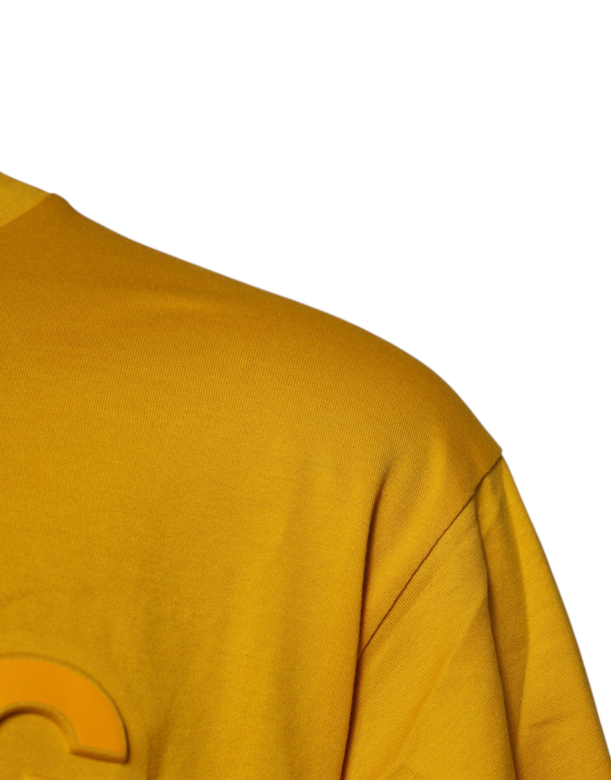 Dolce & Gabbana Dark Yellow Logo Cotton T-shirt, Artisanal Elegance