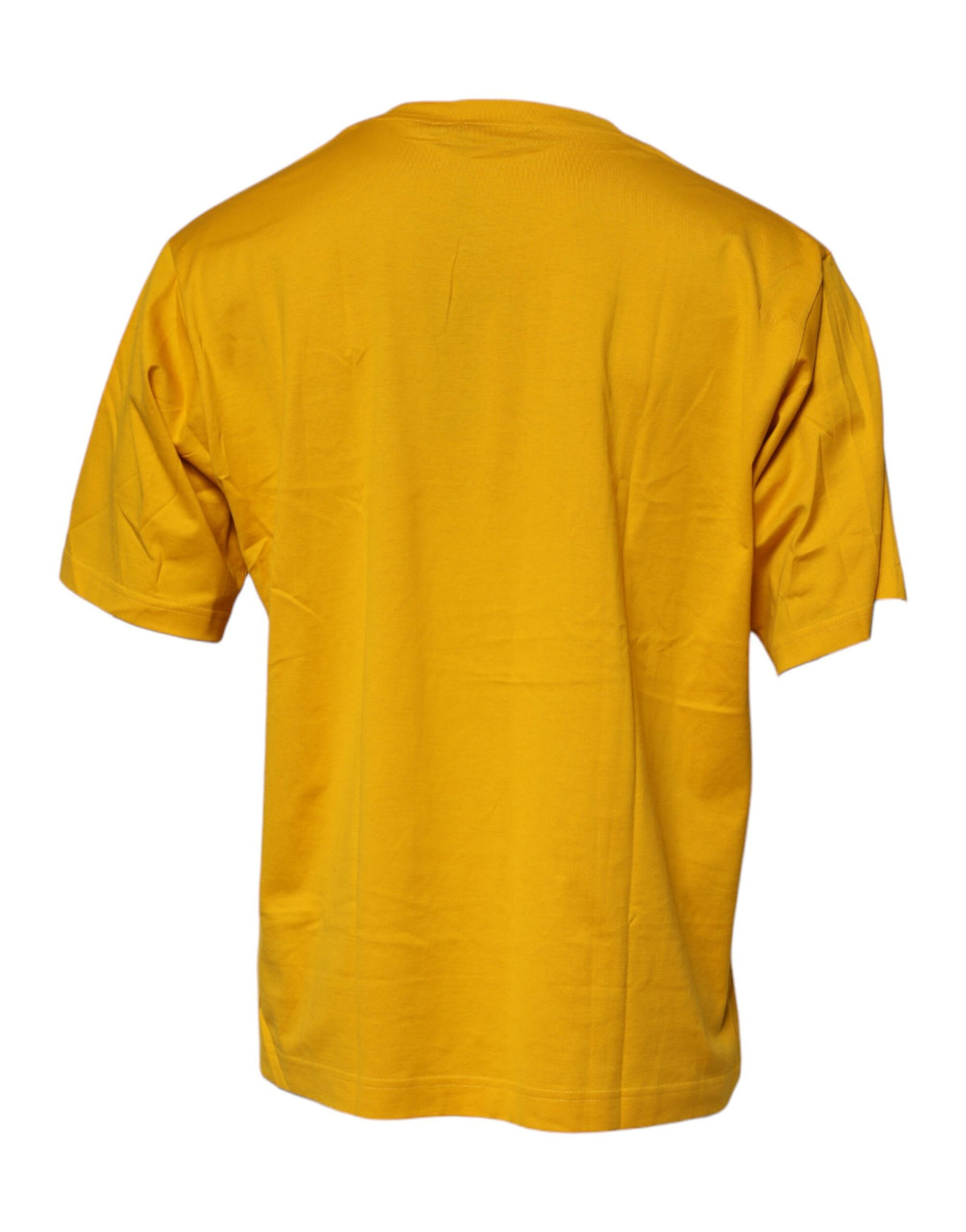 Dolce & Gabbana Dark Yellow Logo Cotton T-shirt - Timeless Luxury