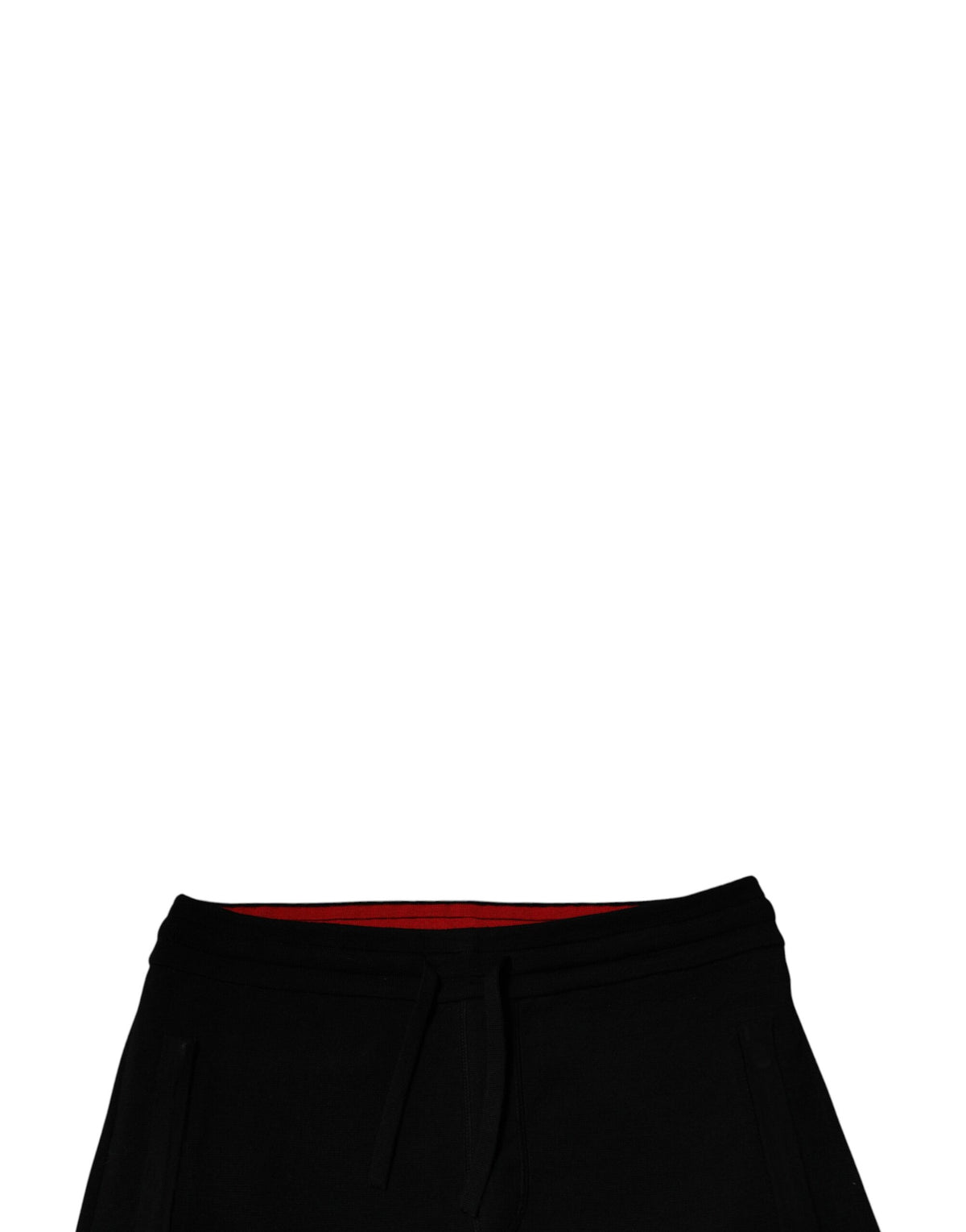 Dolce & Gabbana Black Wool Mid Waist Jogger Sweatpants Couture