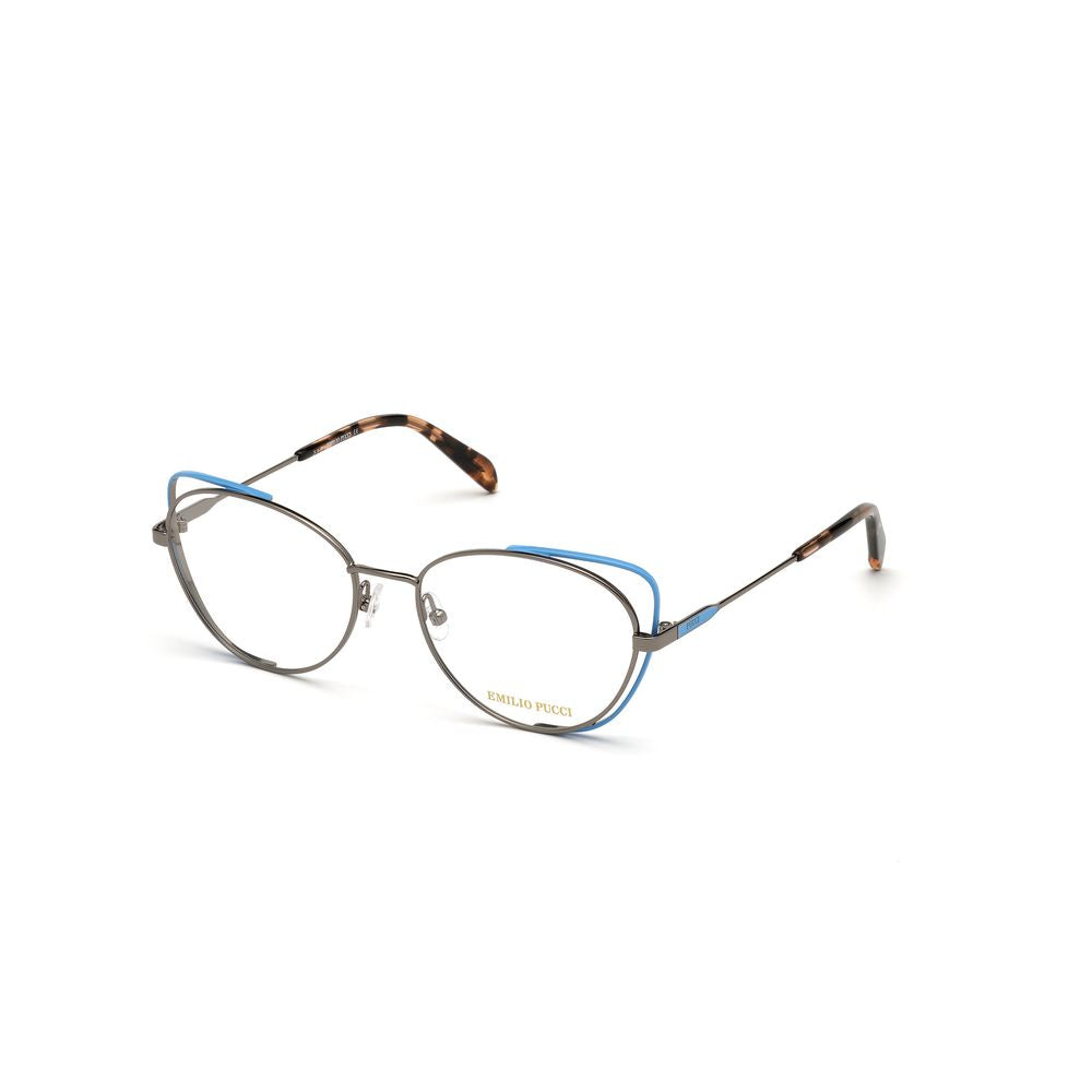 Emilio Pucci Gray Metal Glasses - Exquisite Couture Frames