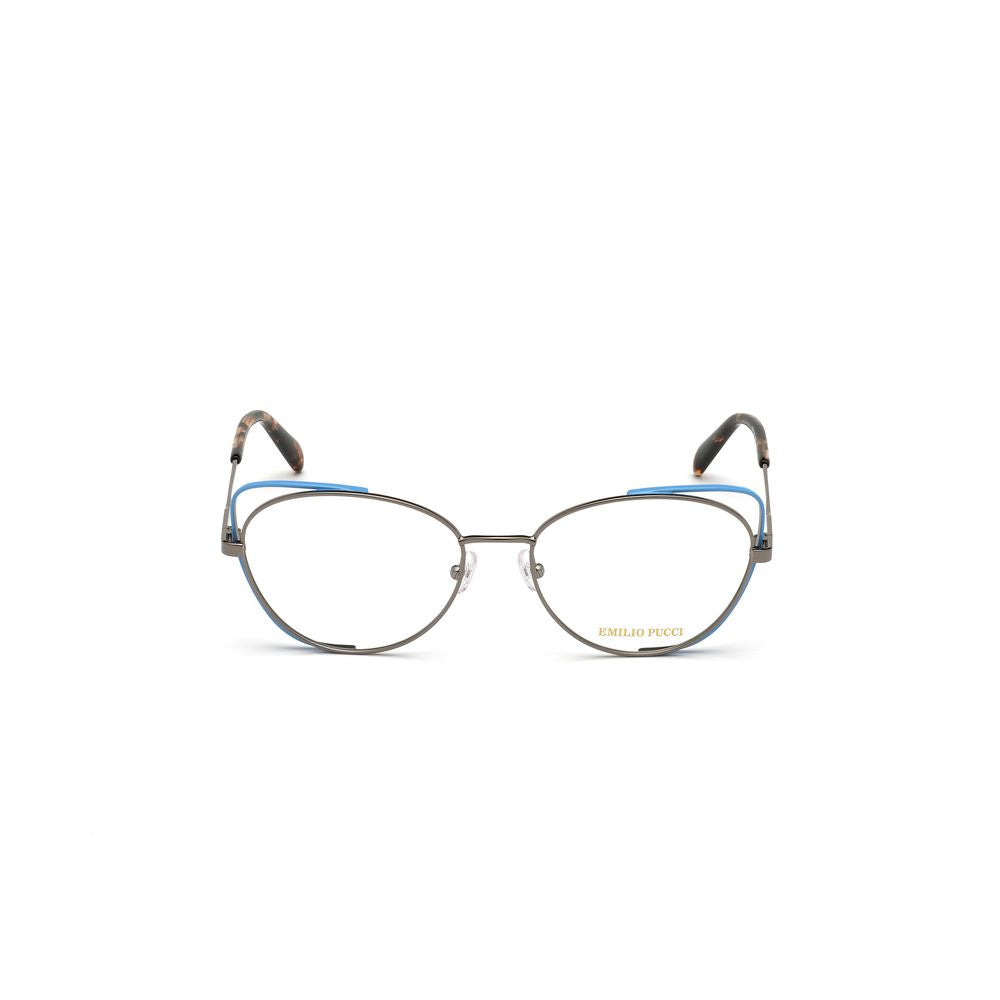 Emilio Pucci Gray Metal Glasses - Exquisite Couture Elegance