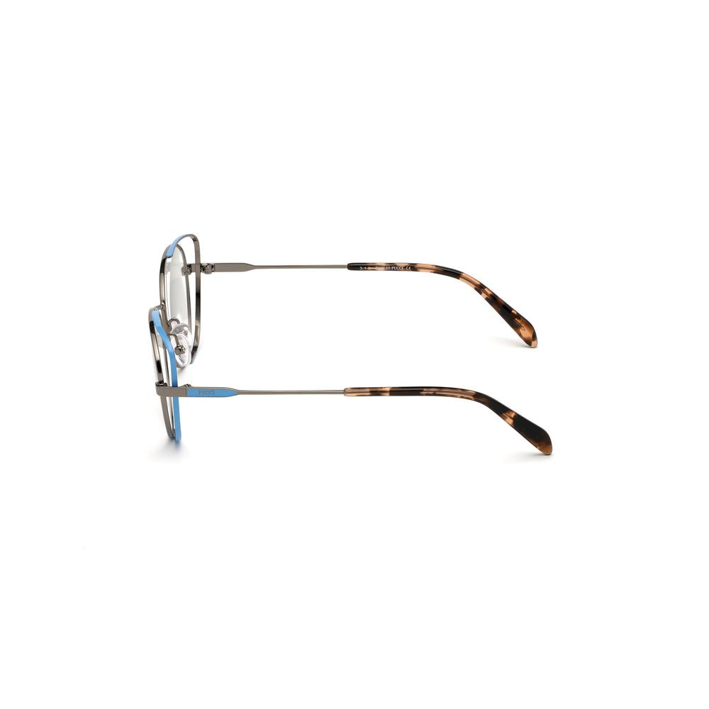Emilio Pucci Gray Metal Glasses - Exquisite Couture Frames