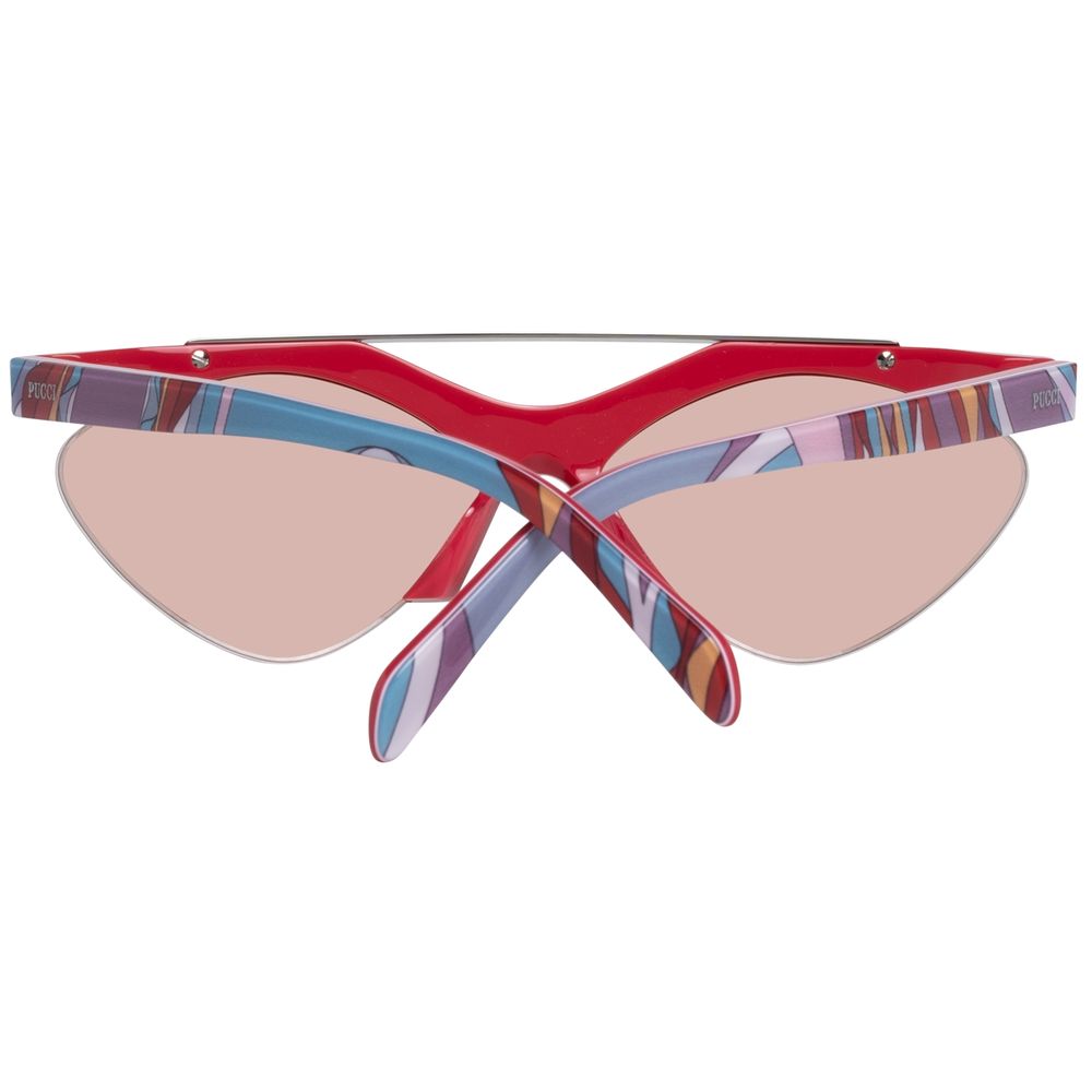 Emilio Pucci Red Metal Sunglasses – Artisanal Luxury Eyewear