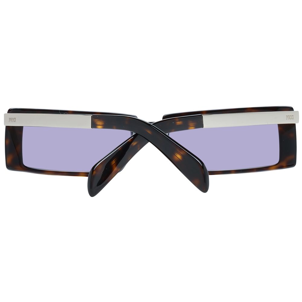 Emilio Pucci Brown Plastic Sunglasses - Artisanal Luxury Eyewear