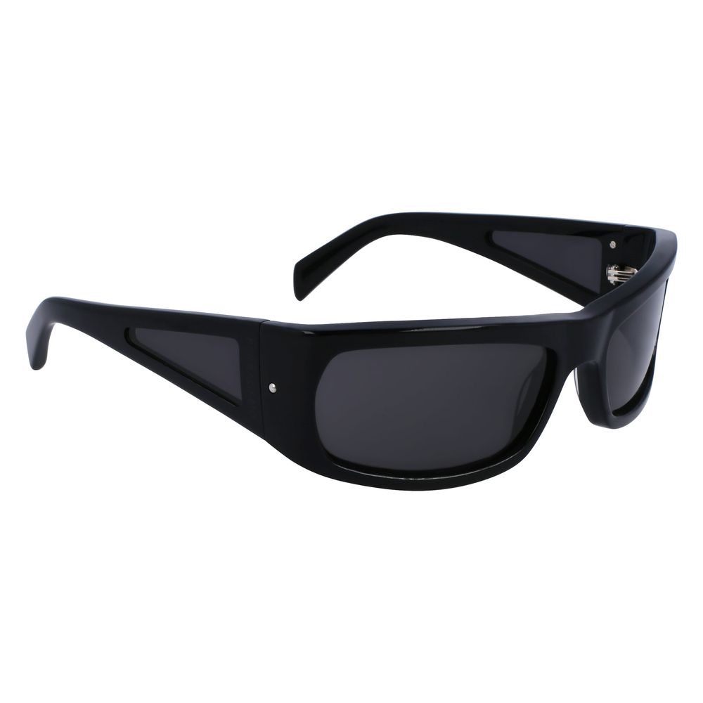 Experience the allure of Ferragamo Black Acetate Sunglasses, where exquisite craftsmanship meets timeless elegance, perfect for the discerning fashionista.