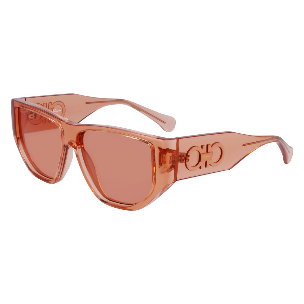 Discover the Ferragamo Orange Injected Sunglasses, a luxurious blend of exquisite craftsmanship and vibrant style, perfect for elevating your sophisticated allure.