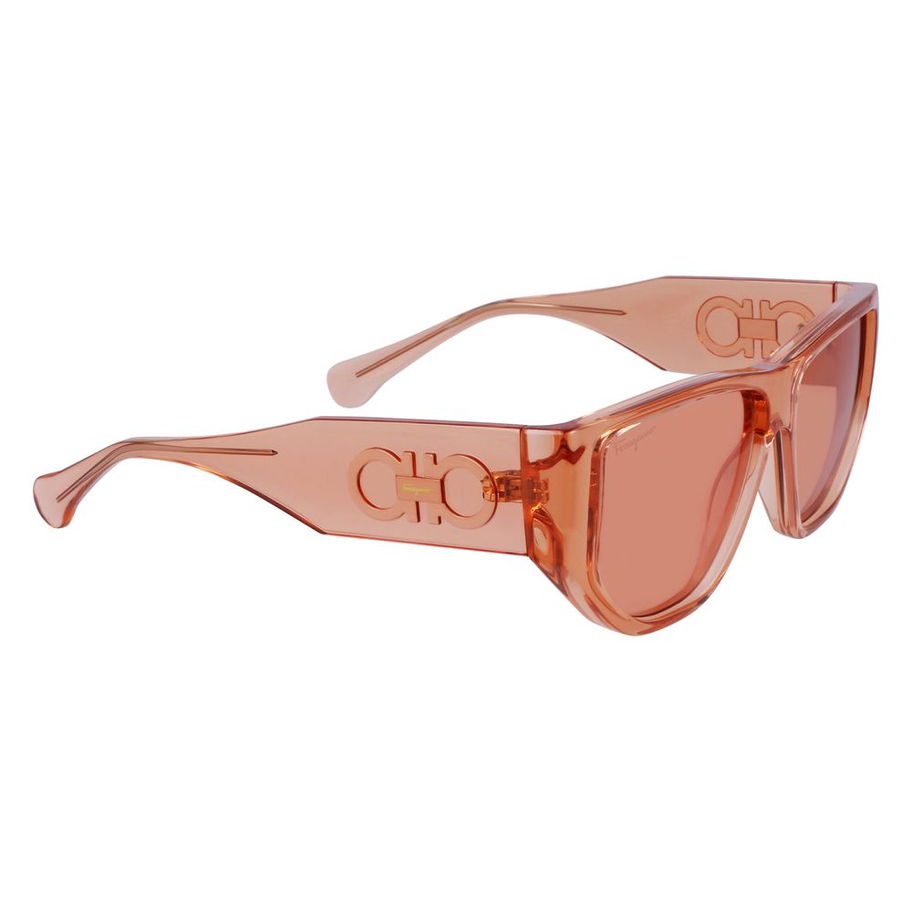 Discover the allure of Ferragamo Orange Injected Sunglasses, where exquisite craftsmanship meets vibrant elegance, perfect for those who embody luxury and sophistication.