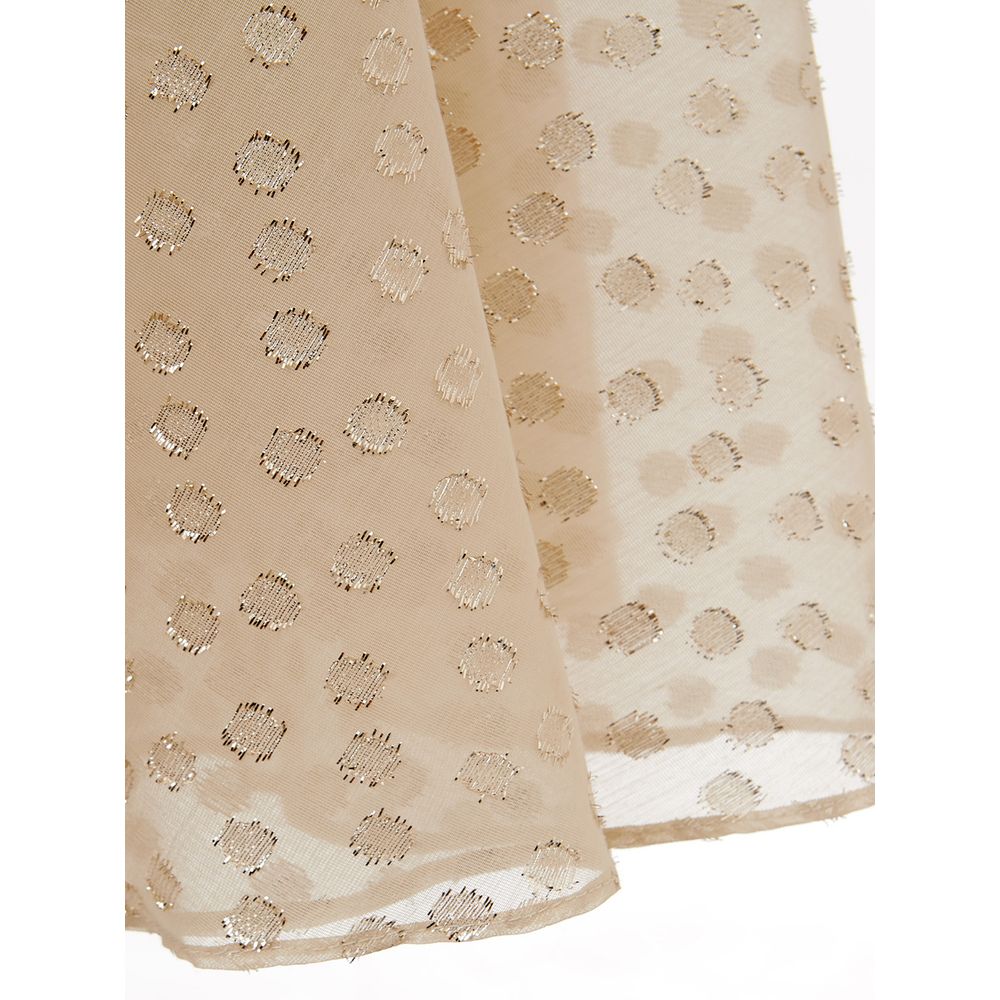 Lardini Beige Cotton Cocktail Dress