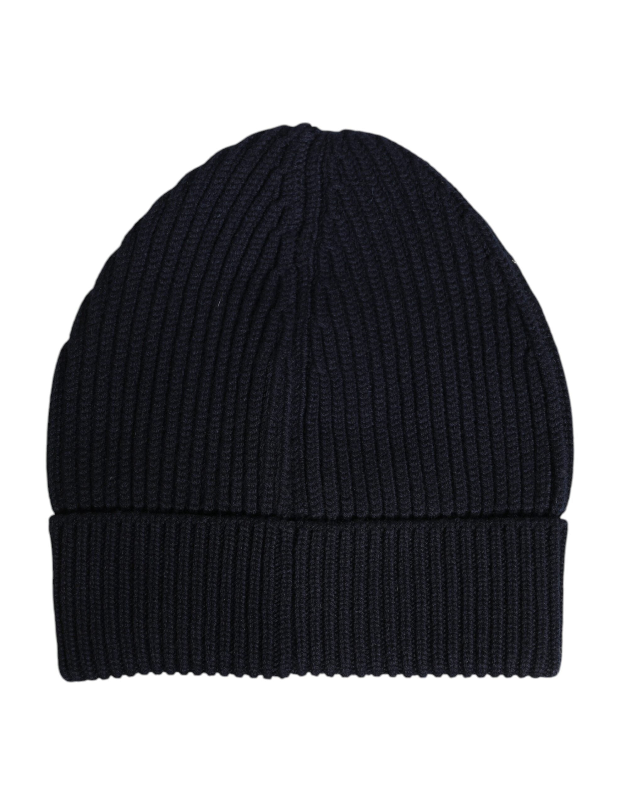 Dolce & Gabbana Black Cashmere Beanie Hat - Timeless Luxury