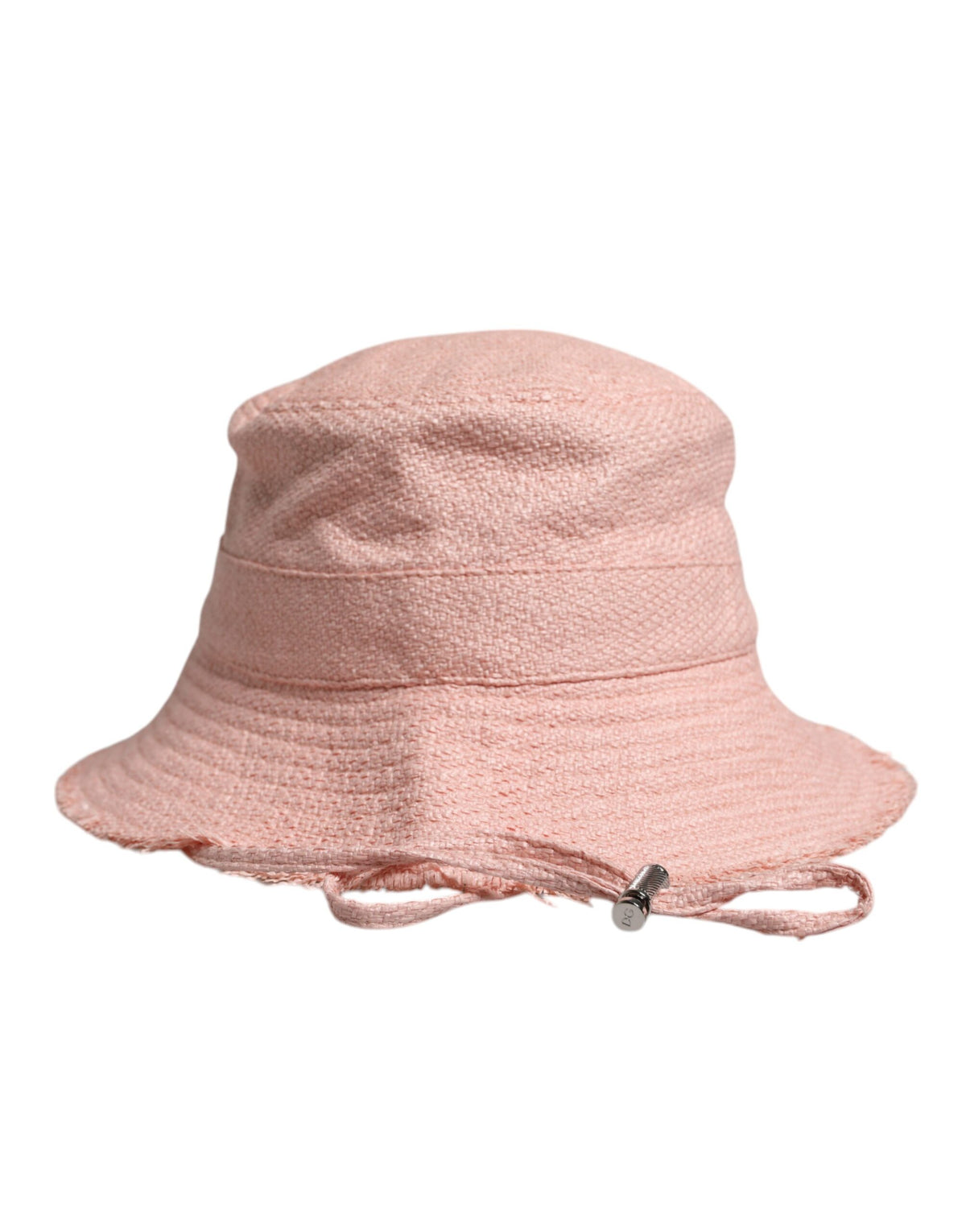 Elevate your summer style with the Dolce & Gabbana Pink Cotton Wide Brim Bucket Hat, a luxurious accessory crafted in Italy, perfect for sunlit sophistication.